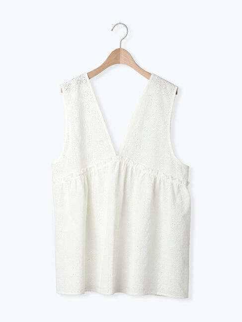 Samansa Mos2「【Disney】ミッキーマウス/レース柄ベスト」|ダウンベスト・ベスト|