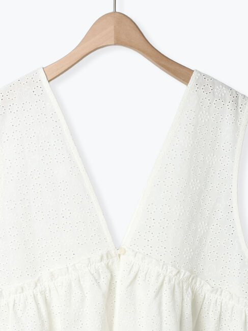 Samansa Mos2「【Disney】ミッキーマウス/レース柄ベスト」|ダウンベスト・ベスト|