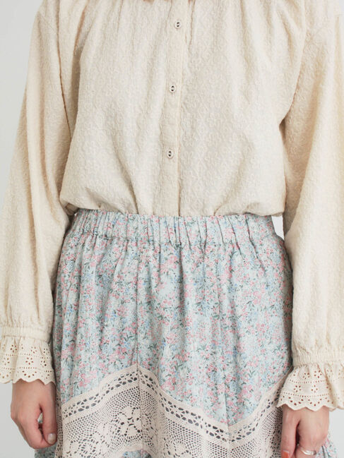 Samansa Mos2「柄アソートティアードレーススカート」|スカート|