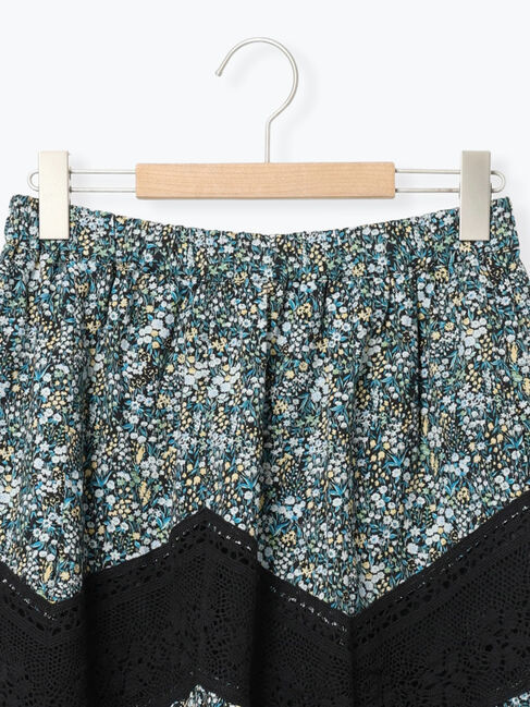 Samansa Mos2「柄アソートティアードレーススカート」|スカート|