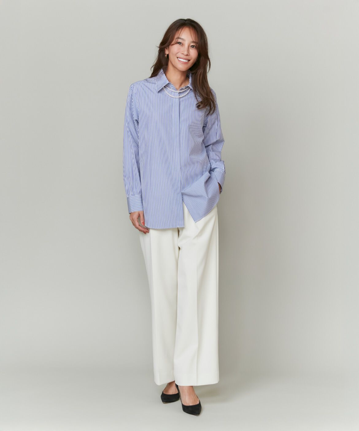 INED「ベーシックシャツ《THOMAS MASON》」|シャツ・ブラウス|