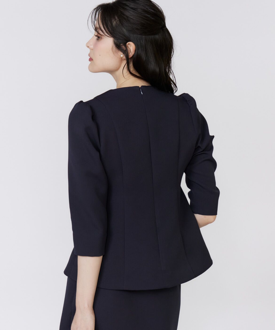 Maglie le cassetto「《M Maglie le cassetto》シアー付け衿ブラウス」|シャツ・ブラウス|