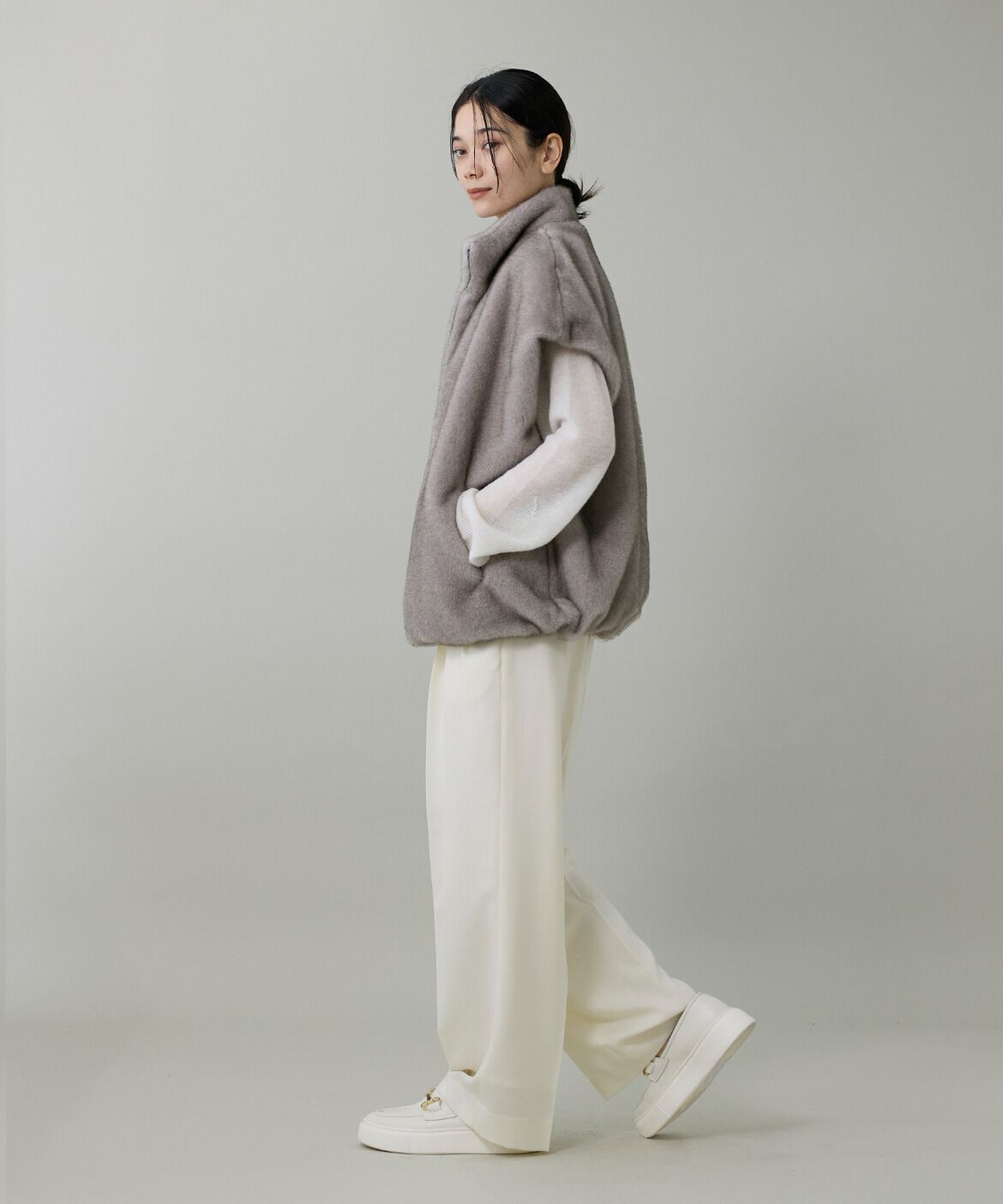 INED「エコファーベスト」|ダウンベスト・ベスト|