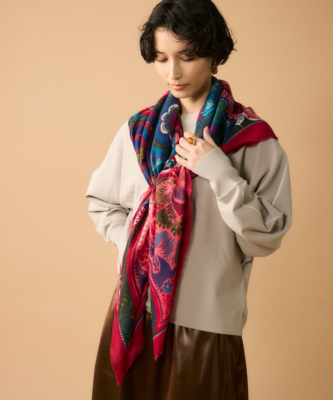 Le Souk「ウールライクストール」|ストール|