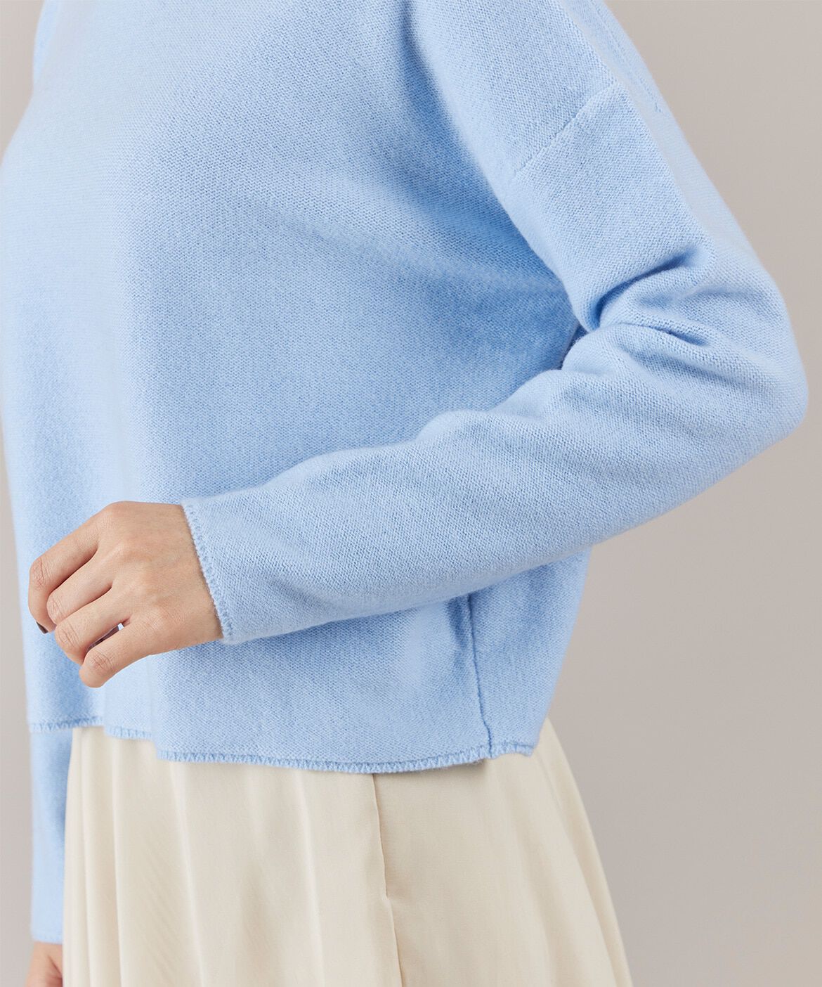 INED「モックネックプルオーバー」|ニット・セーター|