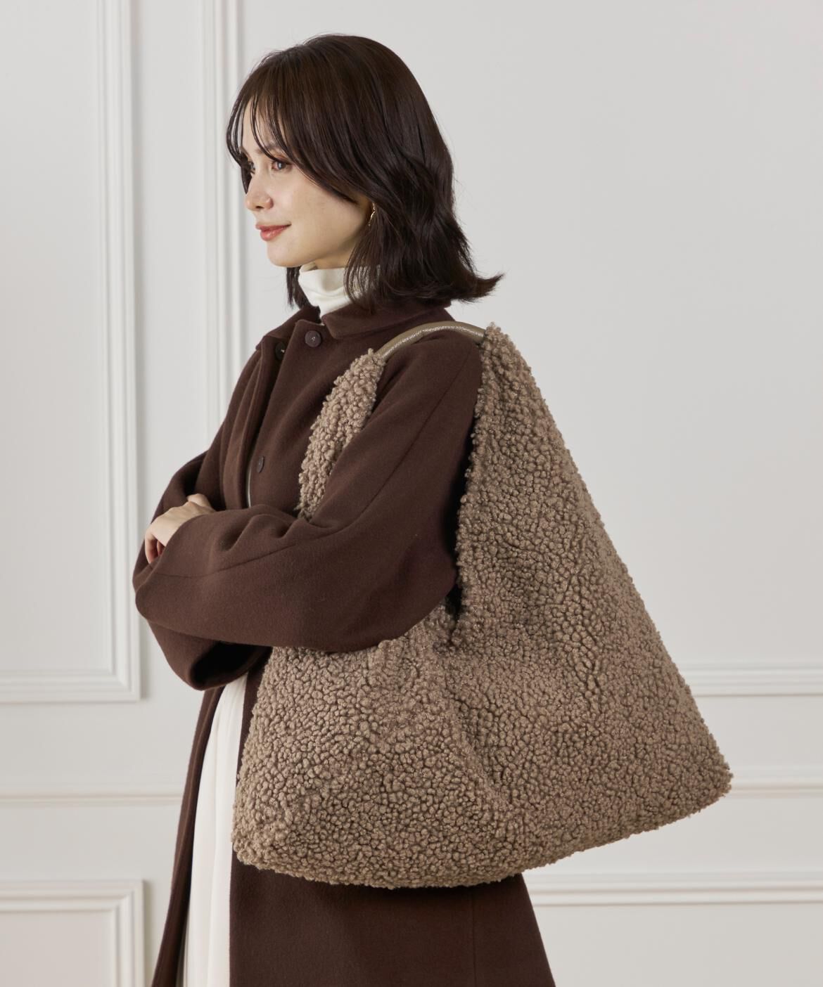 Le Souk「TEDDYショルダーバッグ《ANDREA CARDONE/アンドレアカルドネ》」|ハンドバッグ|ベージュ2