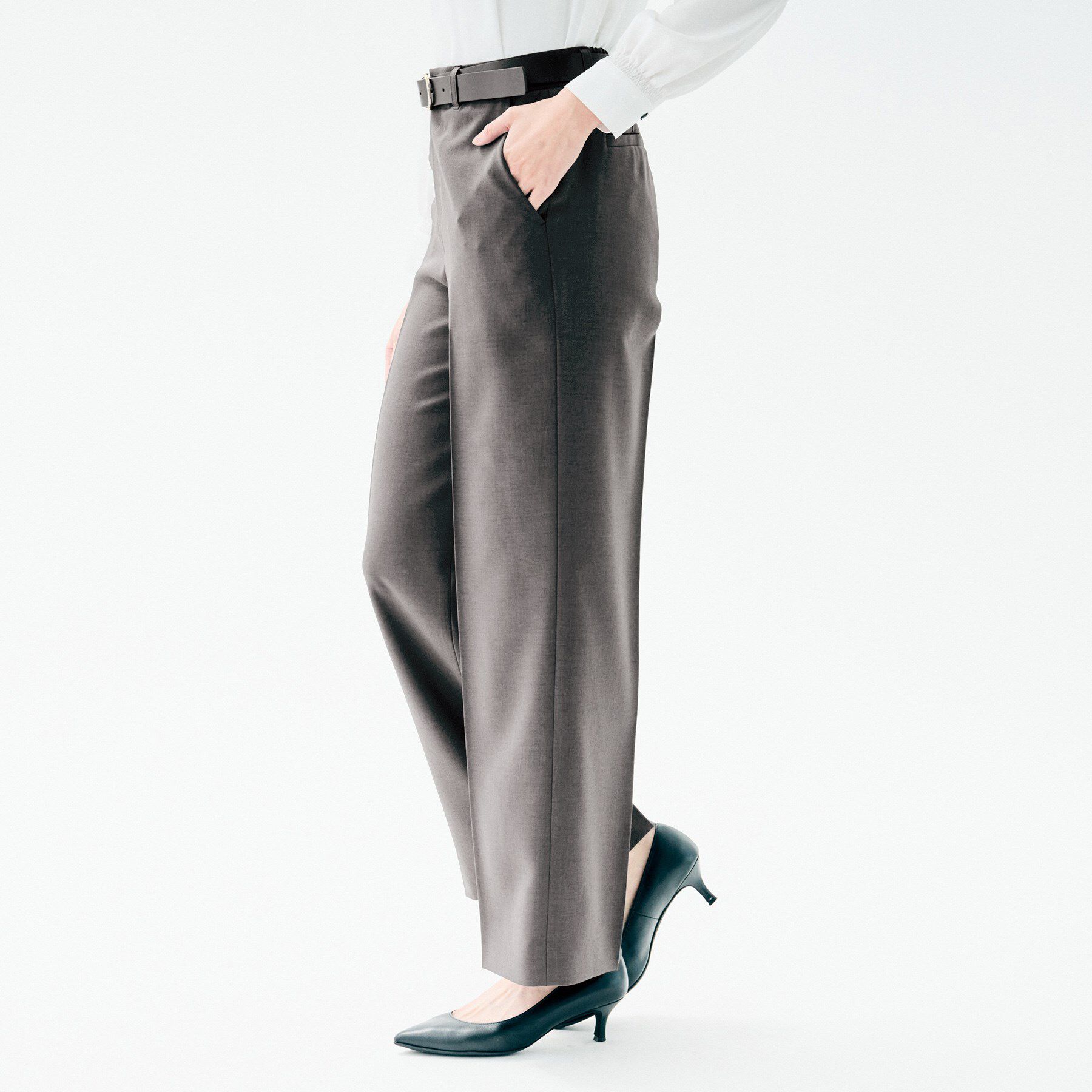 UNTITLED「【イージーケア/接触冷感/UVカット】エアリー ワイドパンツ」|その他|