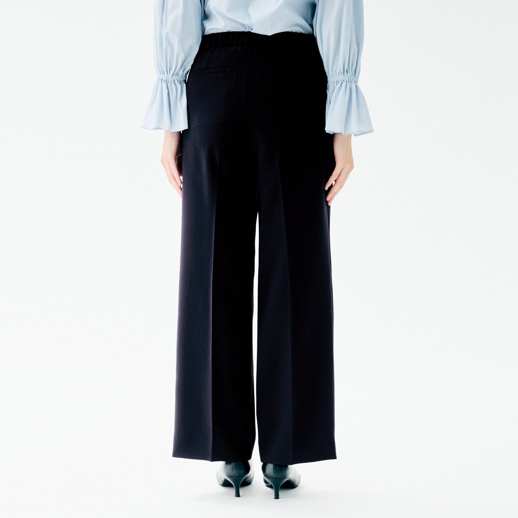 UNTITLED「【洗えるスーツ/ストレッチ性/後ろウエストゴム】ワイドパンツ」|その他|