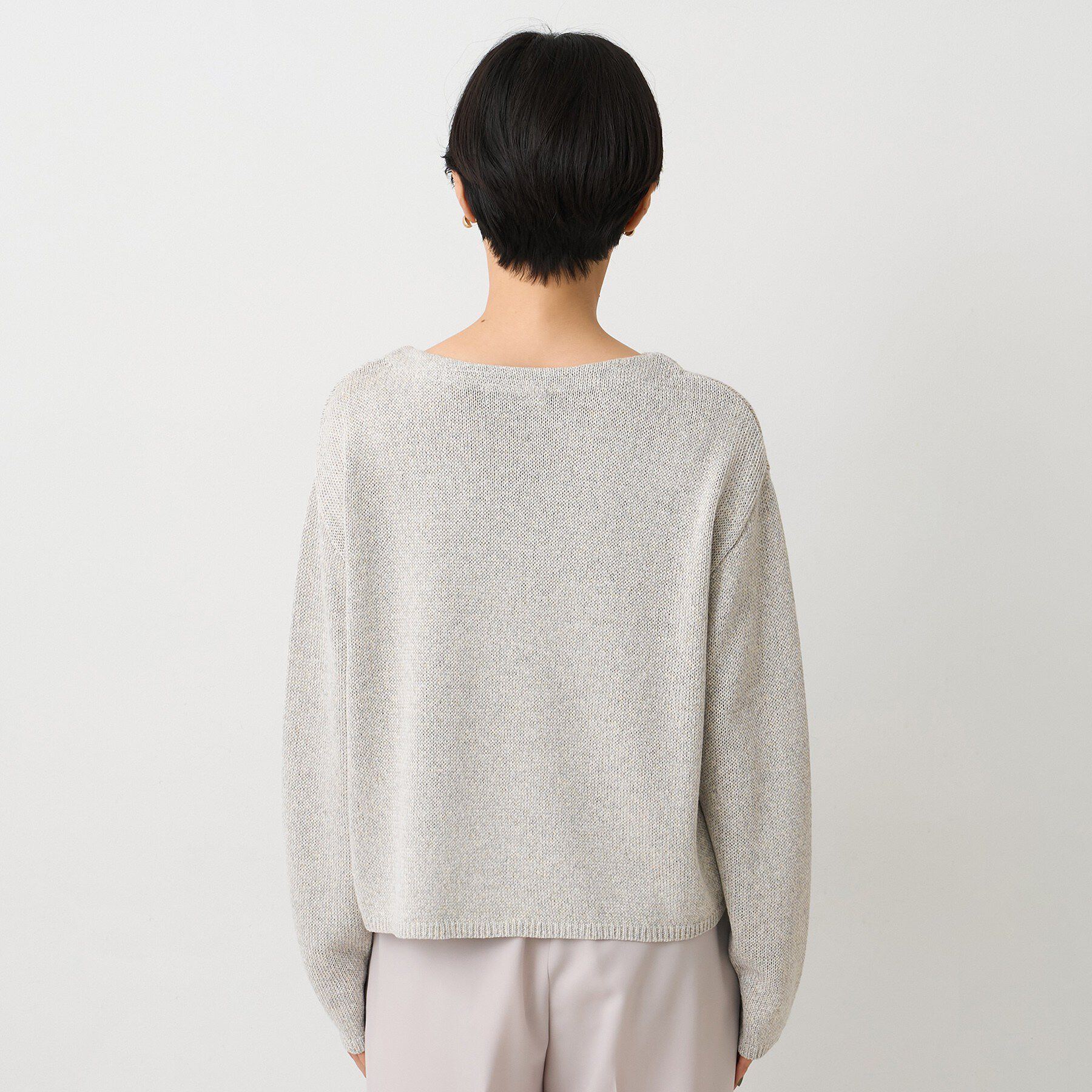 UNTITLED「【洗える/光沢感】ファンシーヤーンニット」|ニット・セーター|