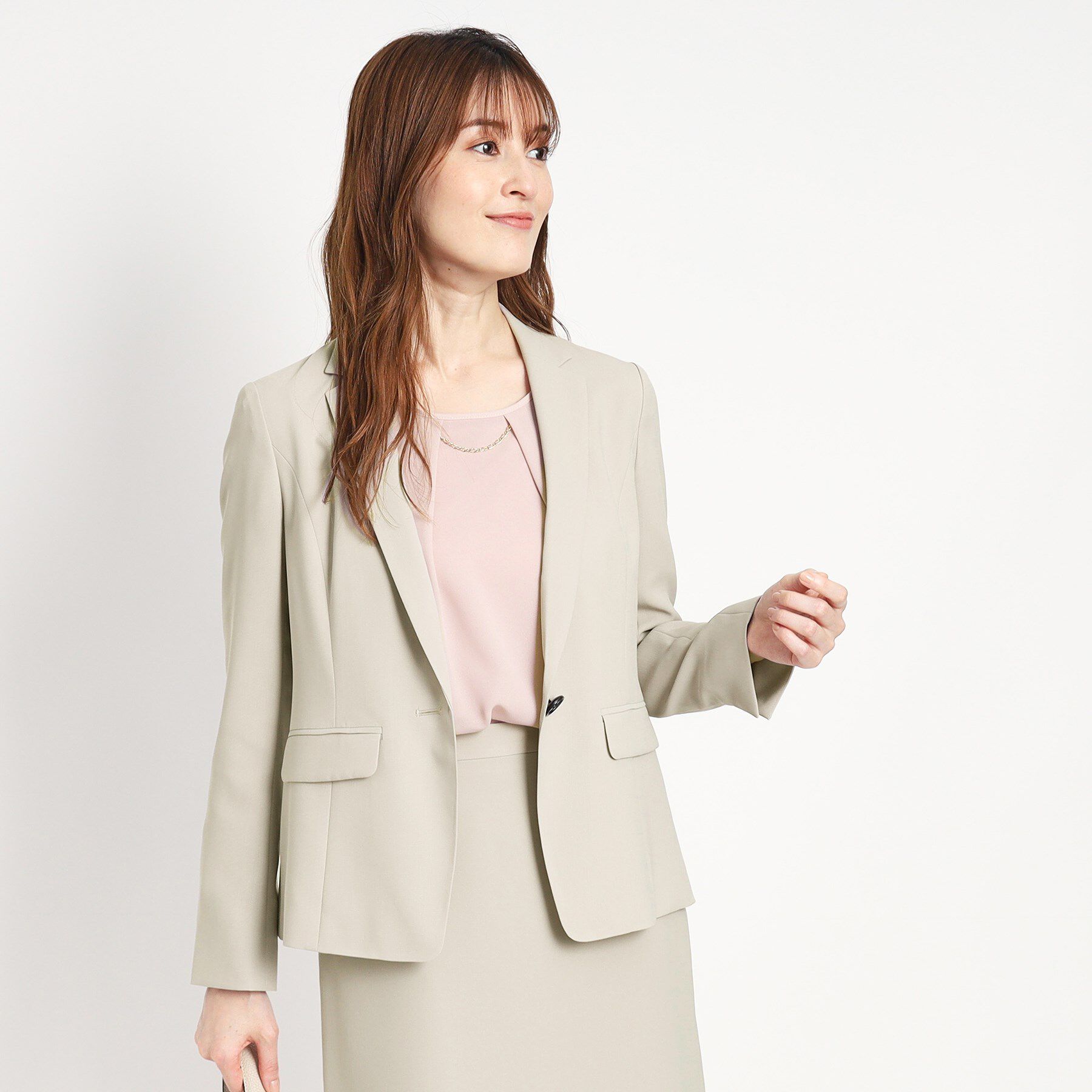 COUP DE CHANCE「【洗える／日本製／通勤】テーラードジャケット」|テーラードジャケット|グレージュ(650)