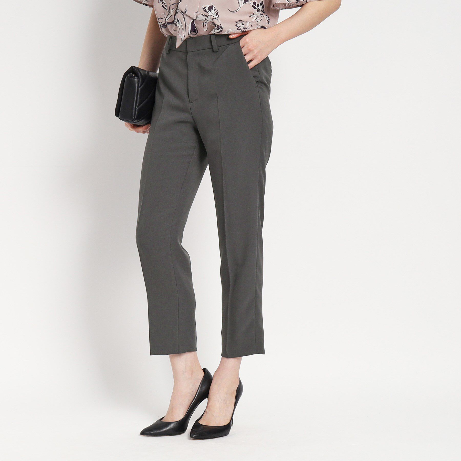 COUP DE CHANCE「【洗える／日本製】テーパードパンツ」|その他|チャコールグレー(6