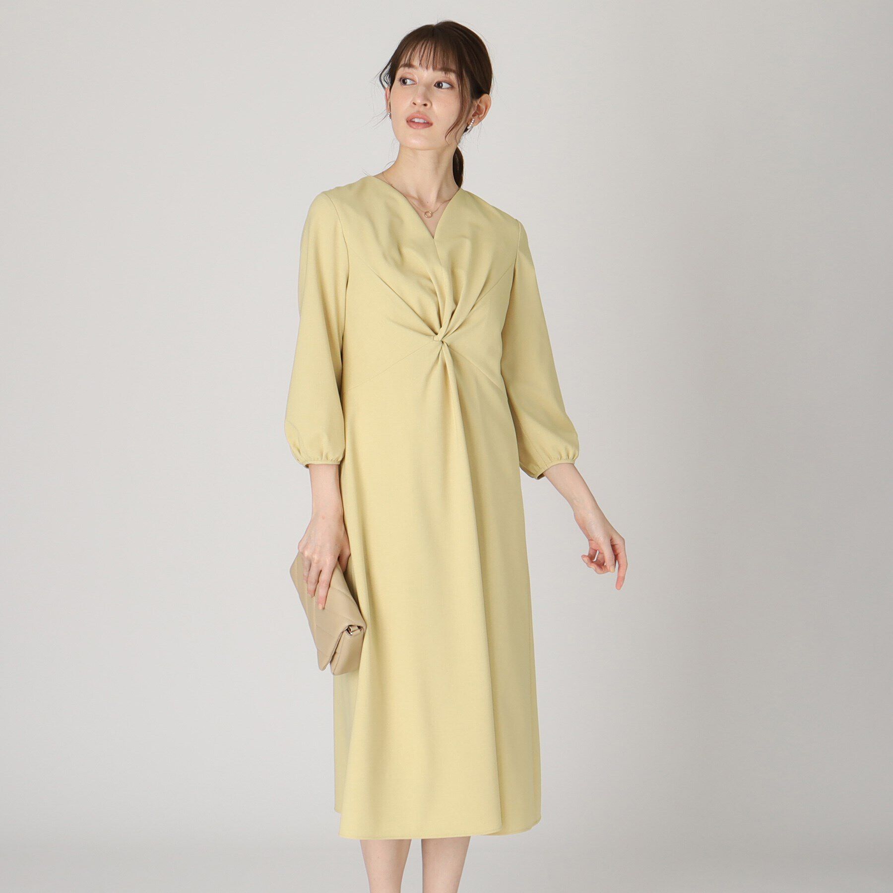 COUP DE CHANCE「【日本製】ねじりデザインワンピース」|ワンピース|