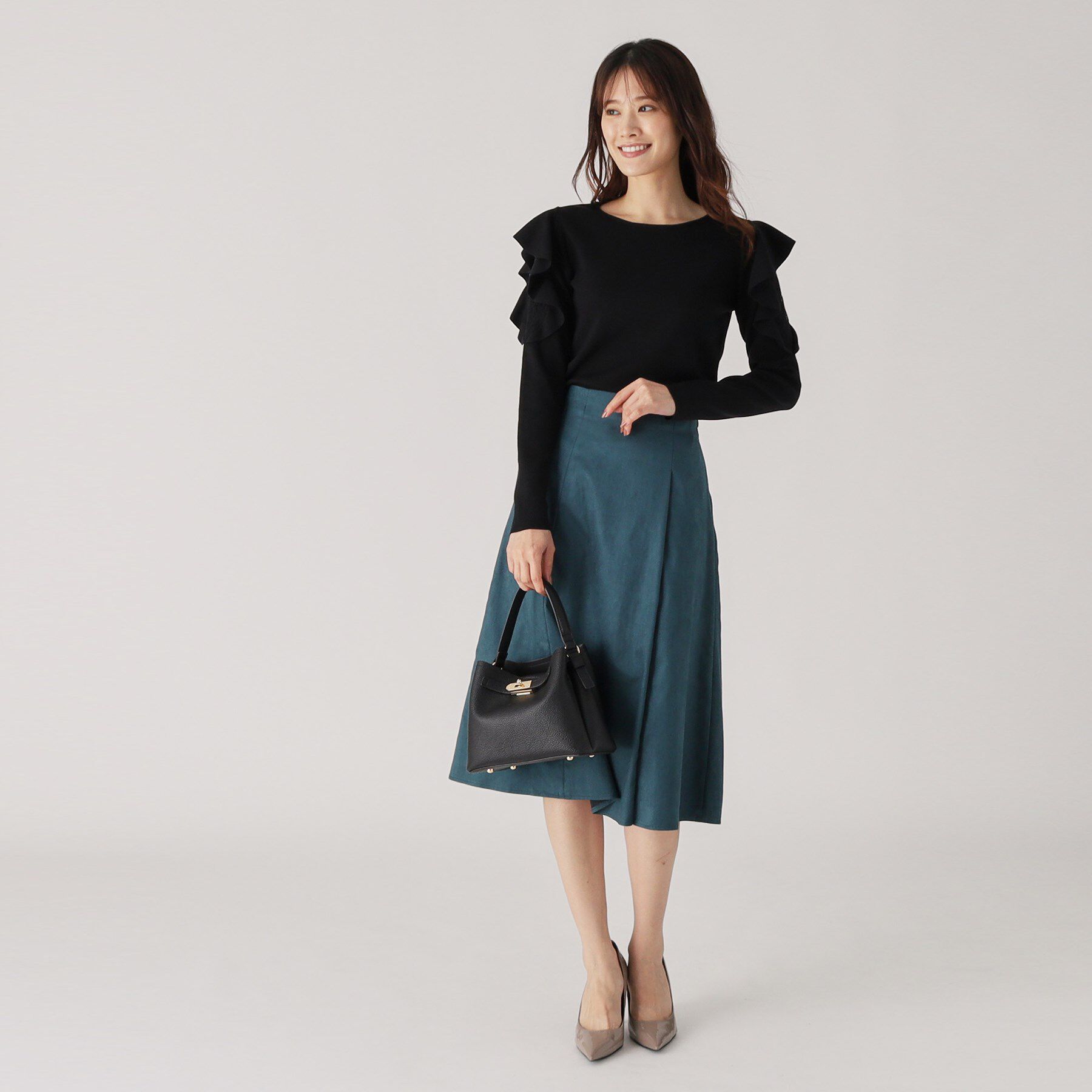 COUP DE CHANCE「【洗える】フリルデザインニット」|ニット・セーター|