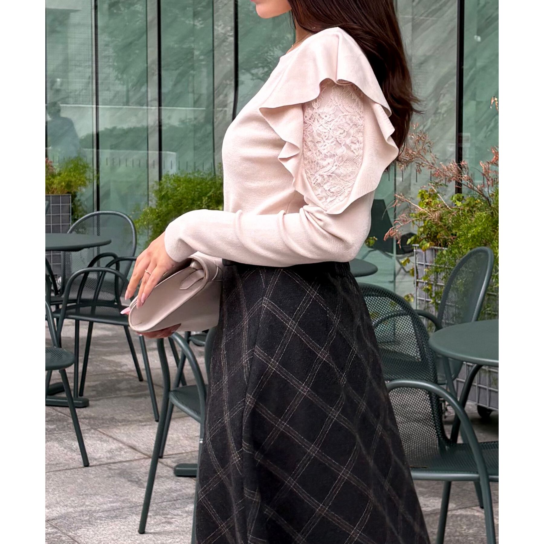 COUP DE CHANCE「【洗える】フリルデザインニット」|ニット・セーター|