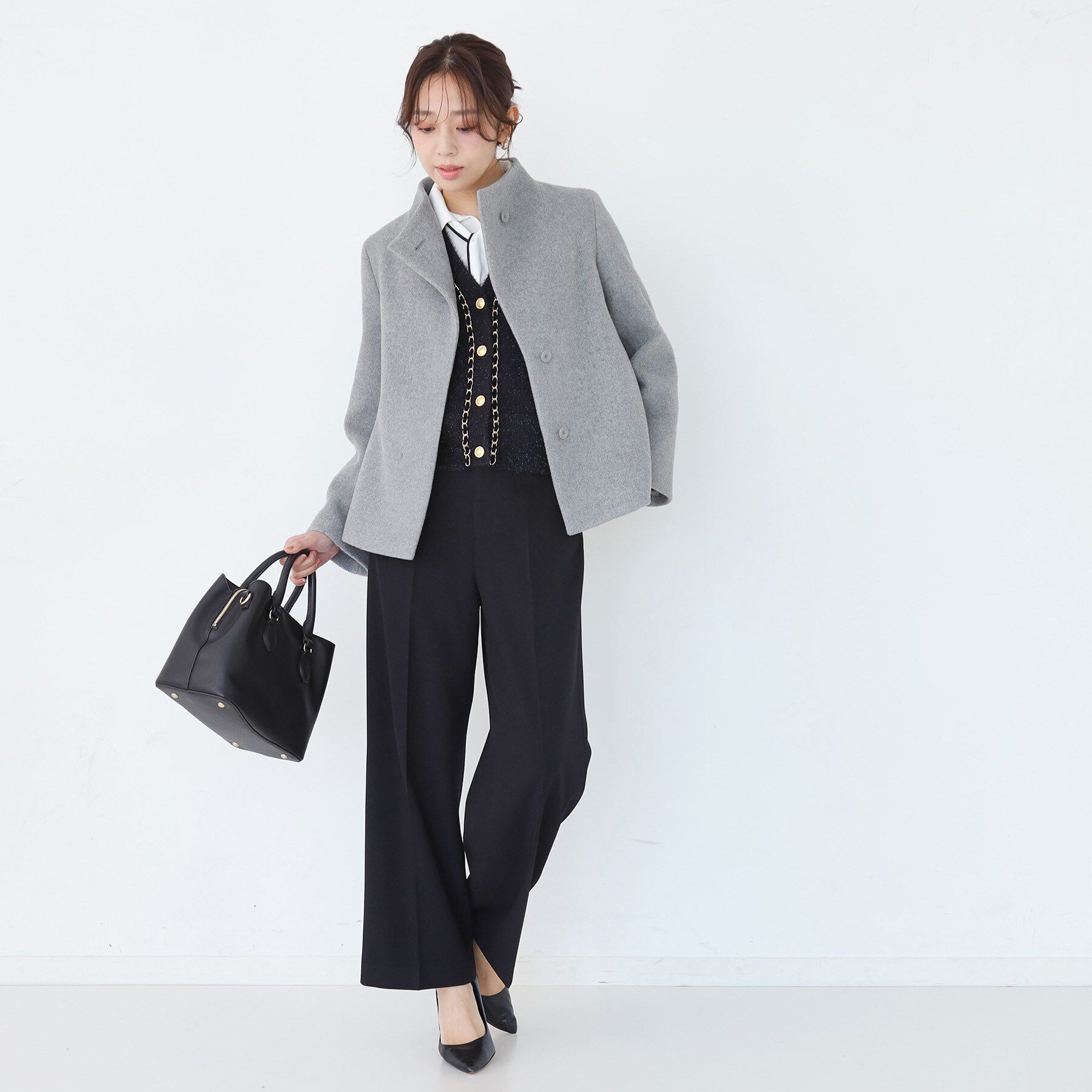 COUP DE CHANCE「【日本製】スタンドカラーのショート丈コート」|その他|