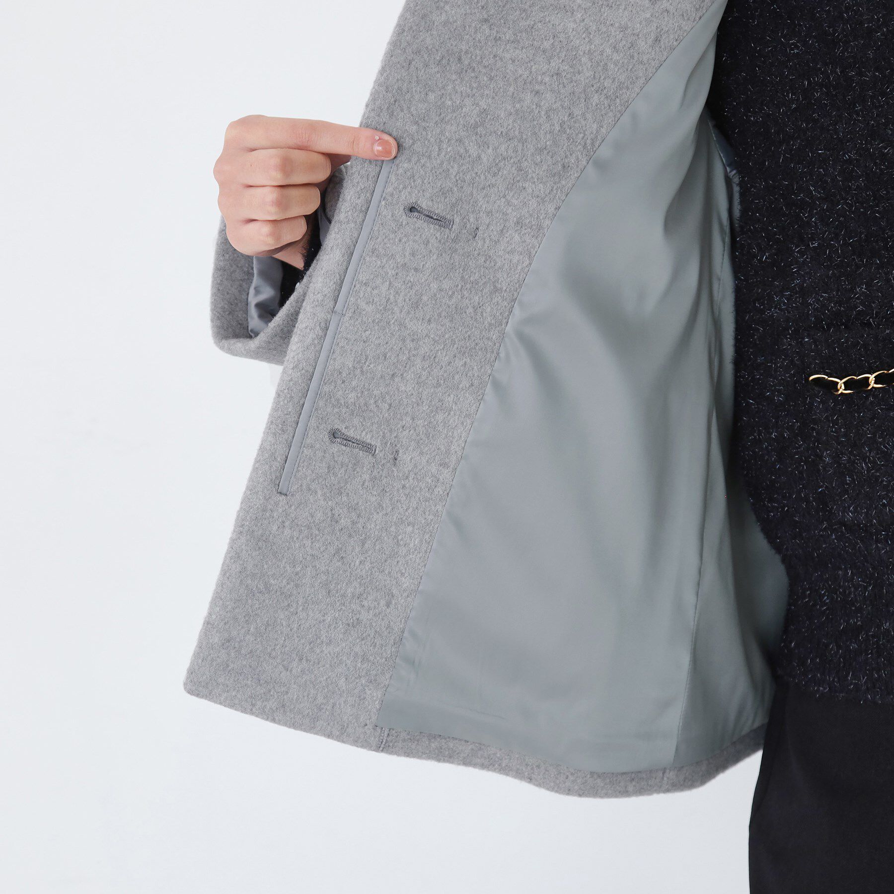 COUP DE CHANCE「【日本製】スタンドカラーのショート丈コート」|その他|