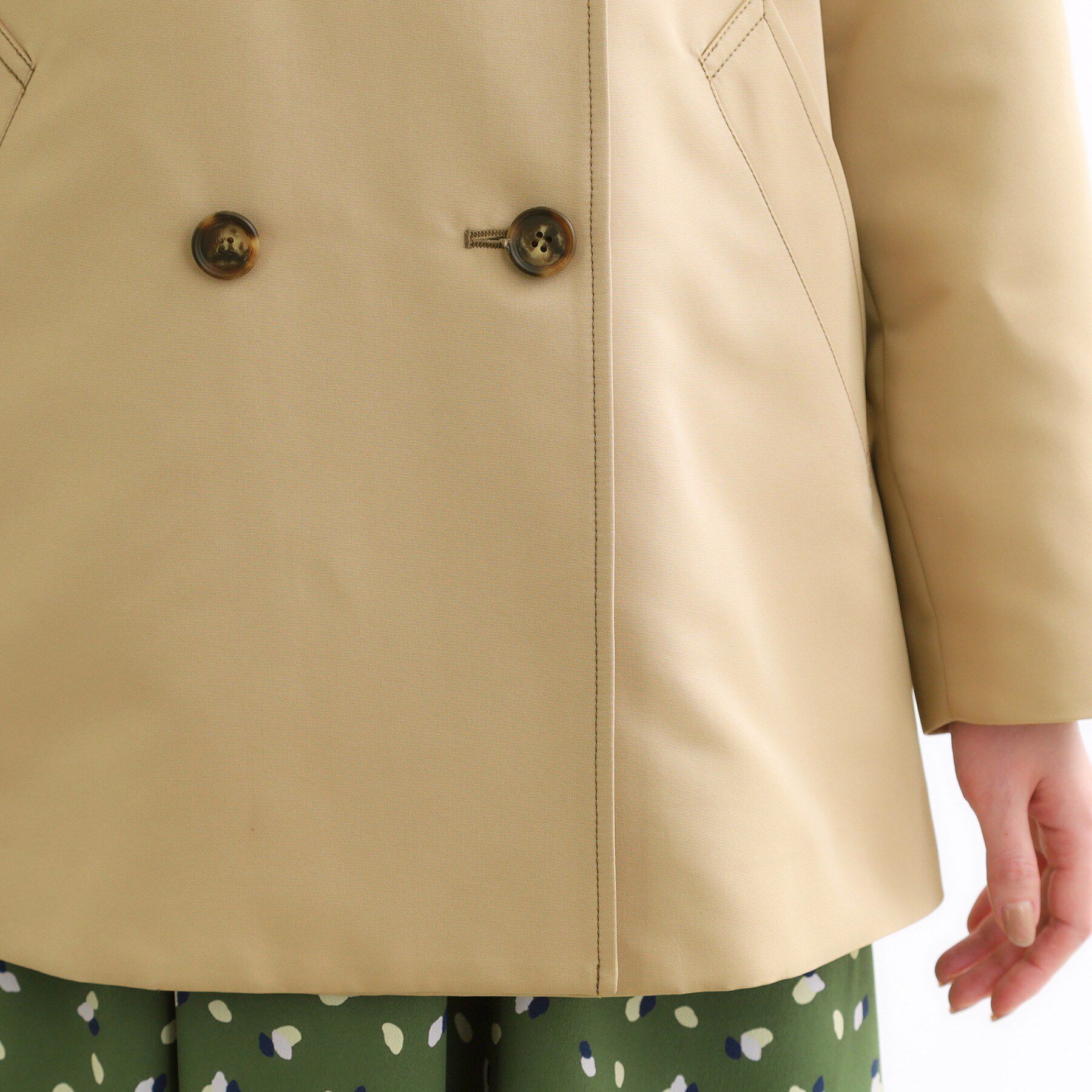 Reflect「【オン・オフ着回しやすい◎】ダブルブレストジャケット」|ステンカラーコート|