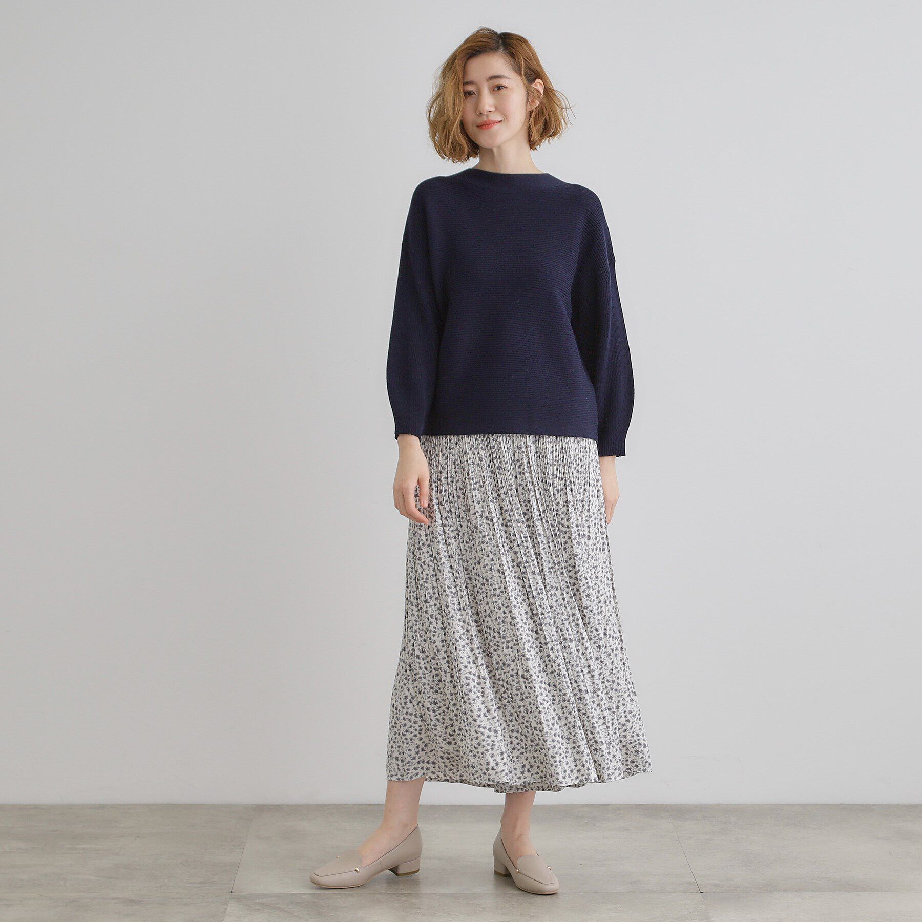 grove「コットンブレンドガーターニット」|ニット・セーター|