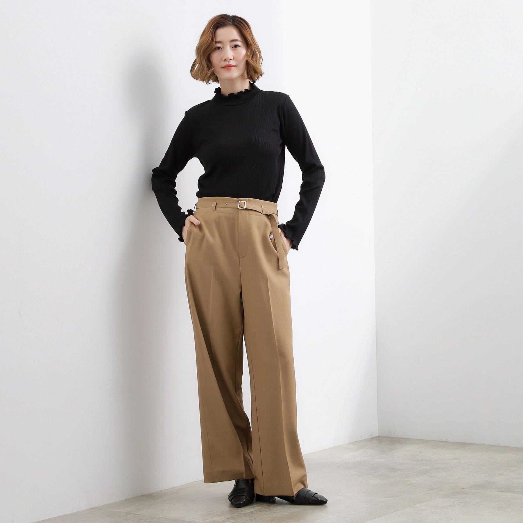 grove「シルクライクリブタートルネック」|Tシャツ・カットソー|