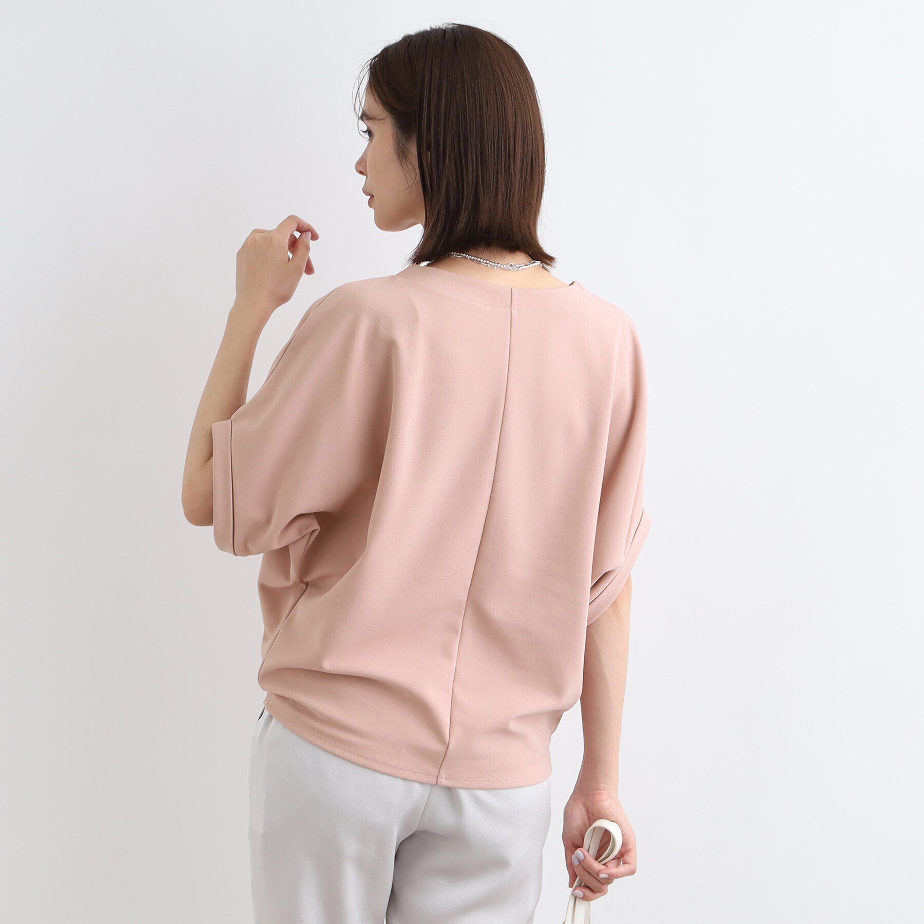 INDIVI「【洗える／UVケア】ドルマンスリーブフォルムトップス」|Tシャツ・カットソー|