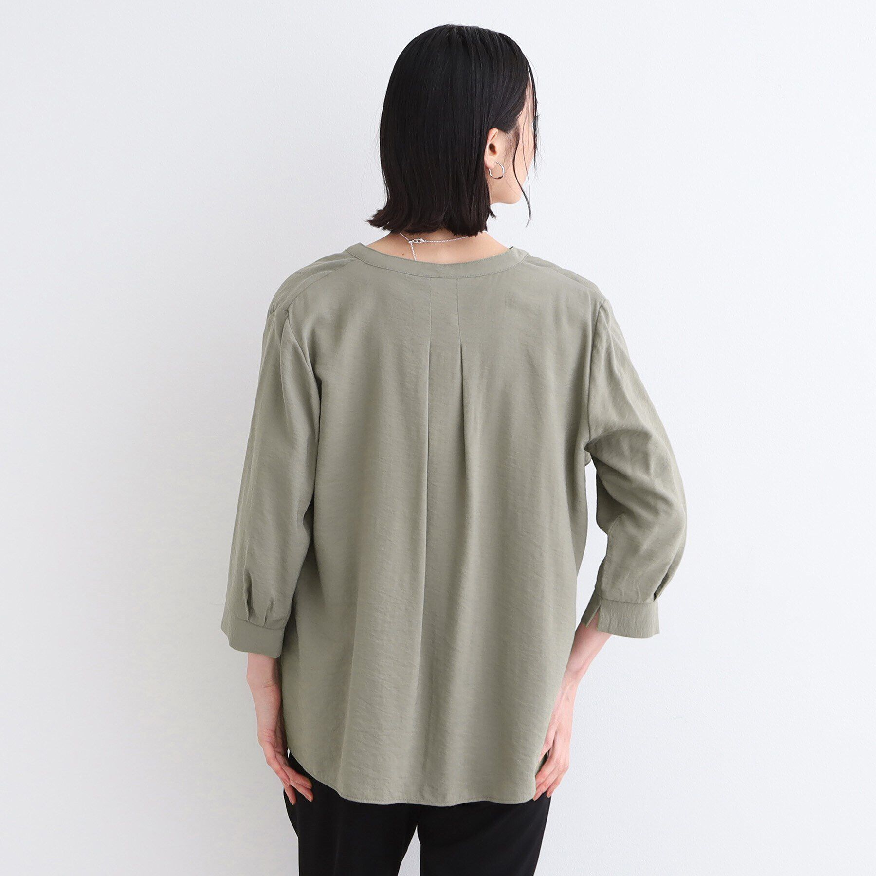 INDIVI「【洗える】ヨークデザインブラウス」|シャツ・ブラウス|