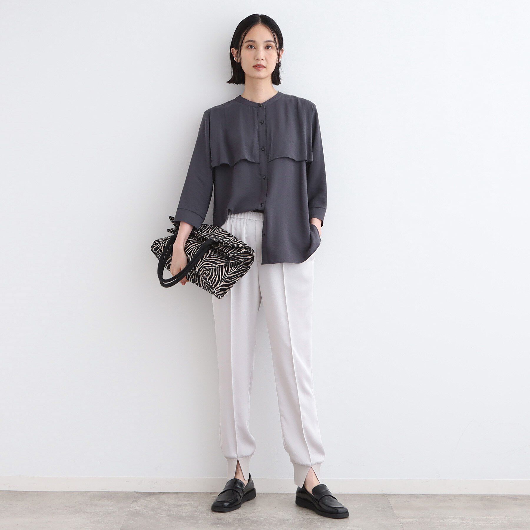 INDIVI「【洗える】ヨークデザインブラウス」|シャツ・ブラウス|