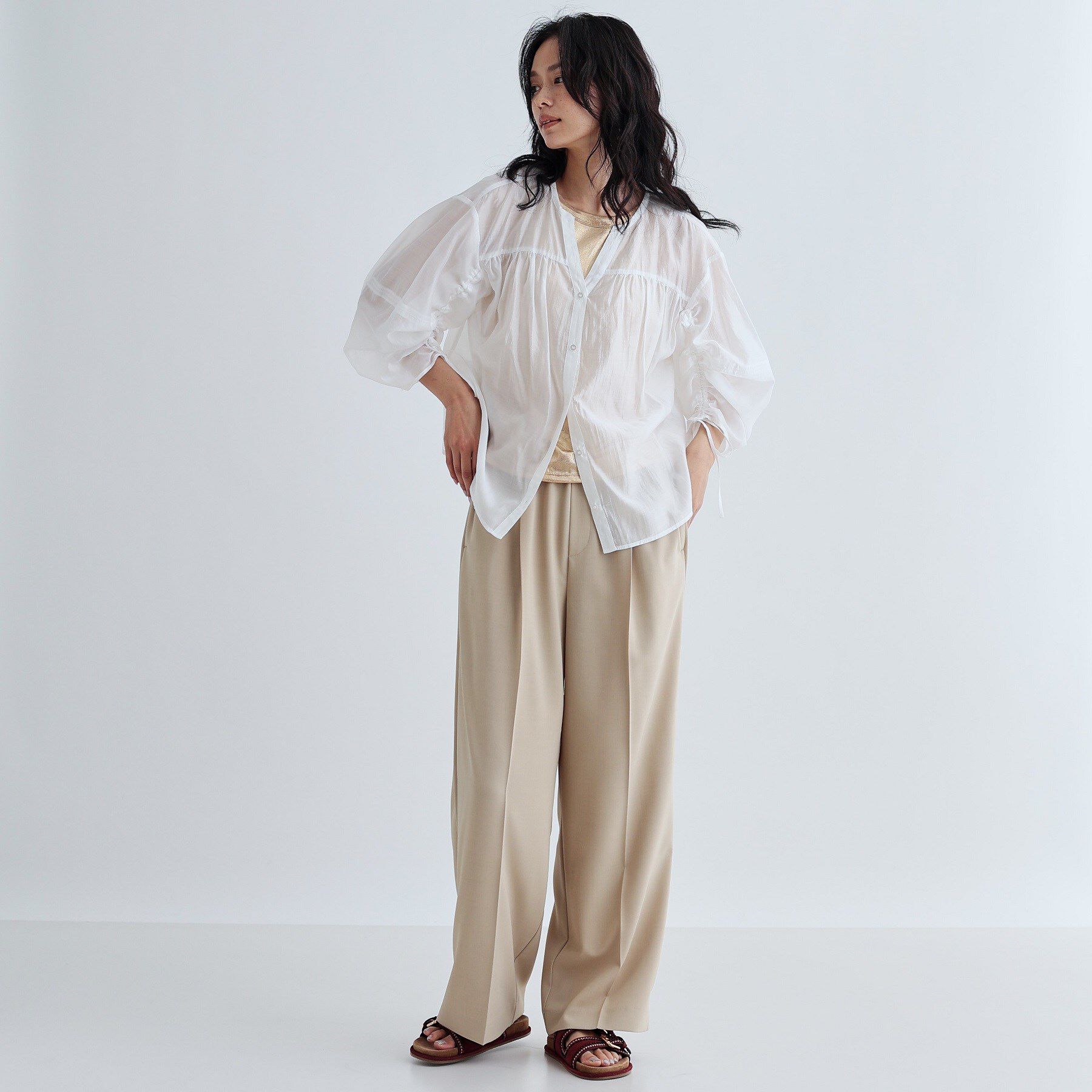 GALLEST「【セットアップ対応】イージーストレートワイドパンツ【カセット服／オケージョン／通勤】」|その他|