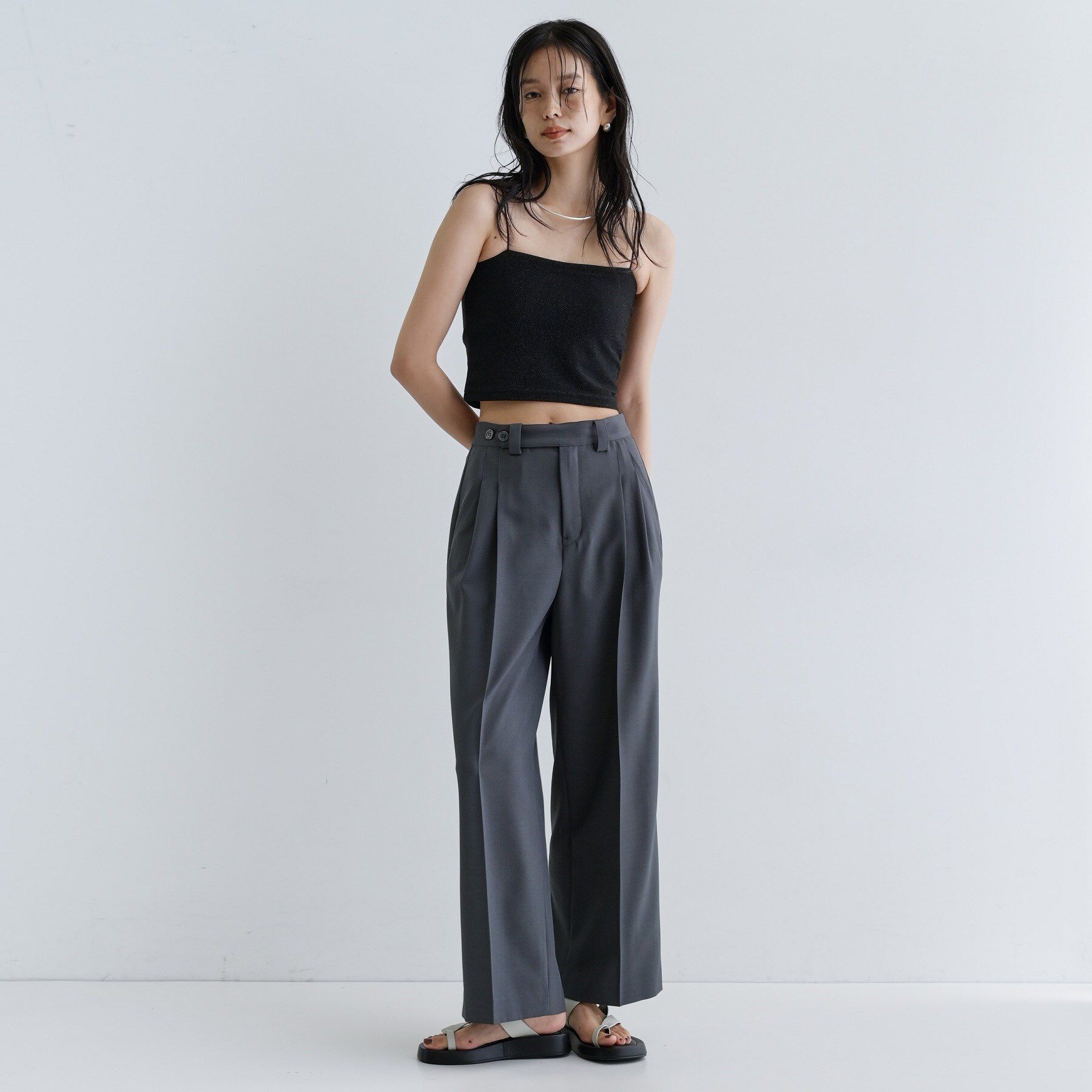 GALLEST「【一部店舗限定】カップ付きラメキャミソール」|キャミソール|