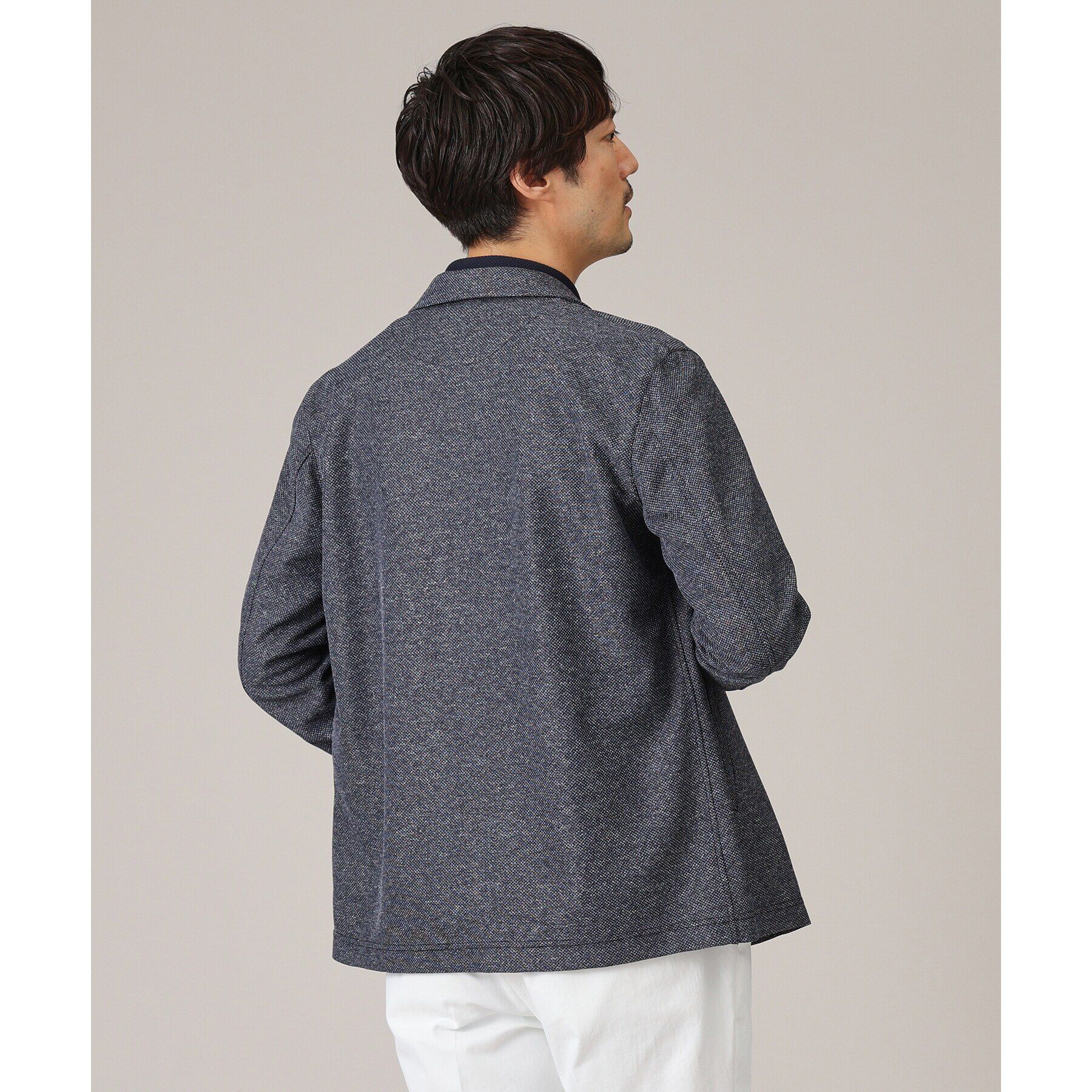 TAKEO KIKUCHI「【抗菌防臭/尾州織】ドビーメッシュ ショールカラー カーディガン」|カーディガン|