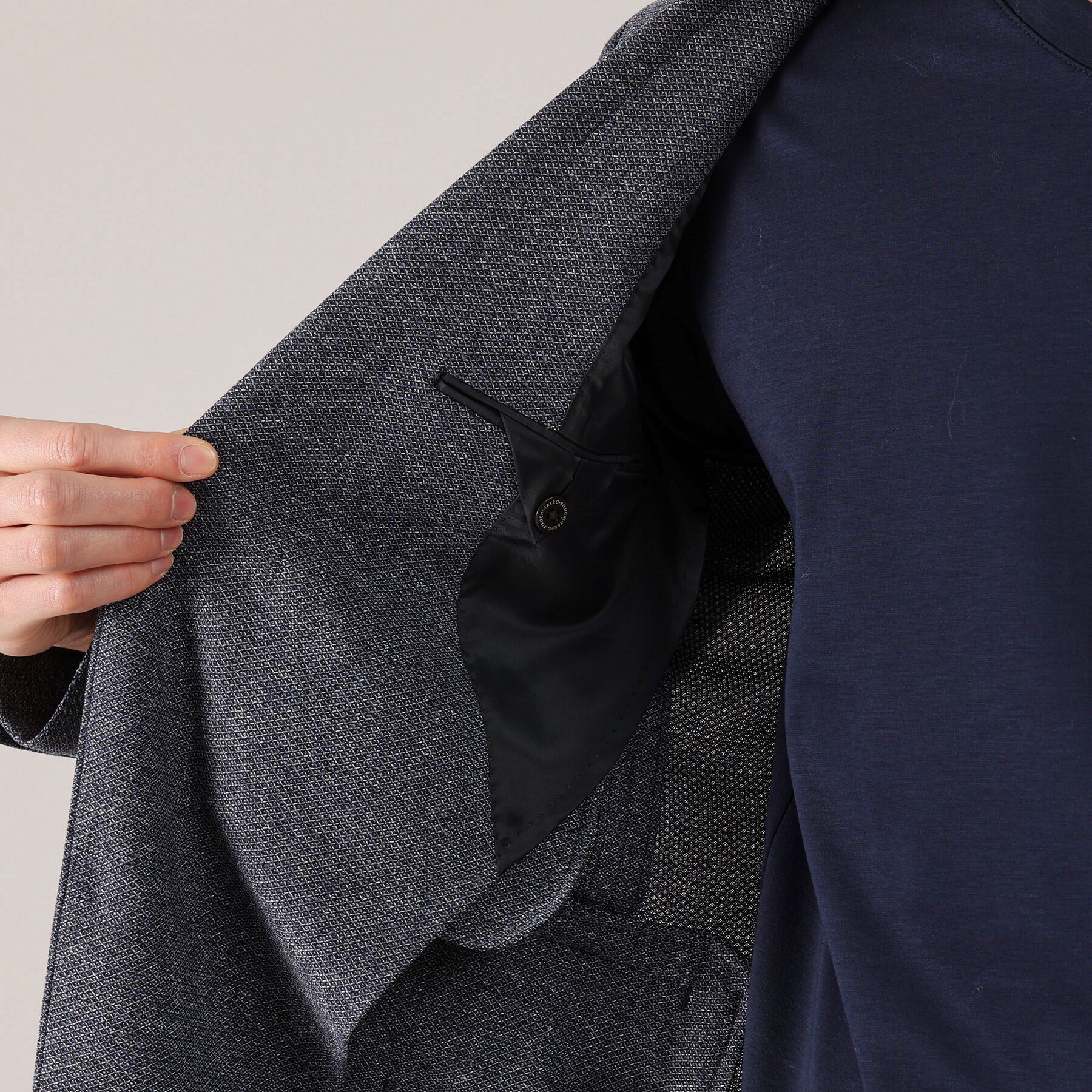 TAKEO KIKUCHI「【抗菌防臭】尾州 リネンブレンド ハニカムメッシュ ジャケット」|テーラードジャケット|