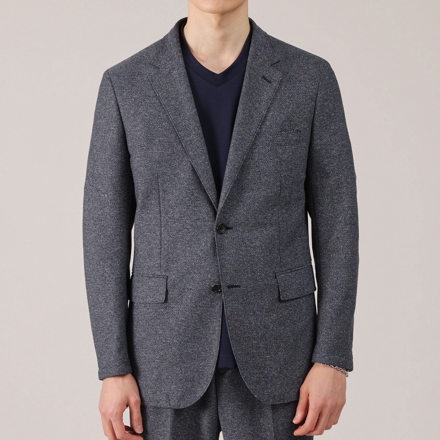 TAKEO KIKUCHI「【抗菌防臭】尾州 リネンブレンド ハニカムメッシュ ジャケット」|テーラードジャケット|