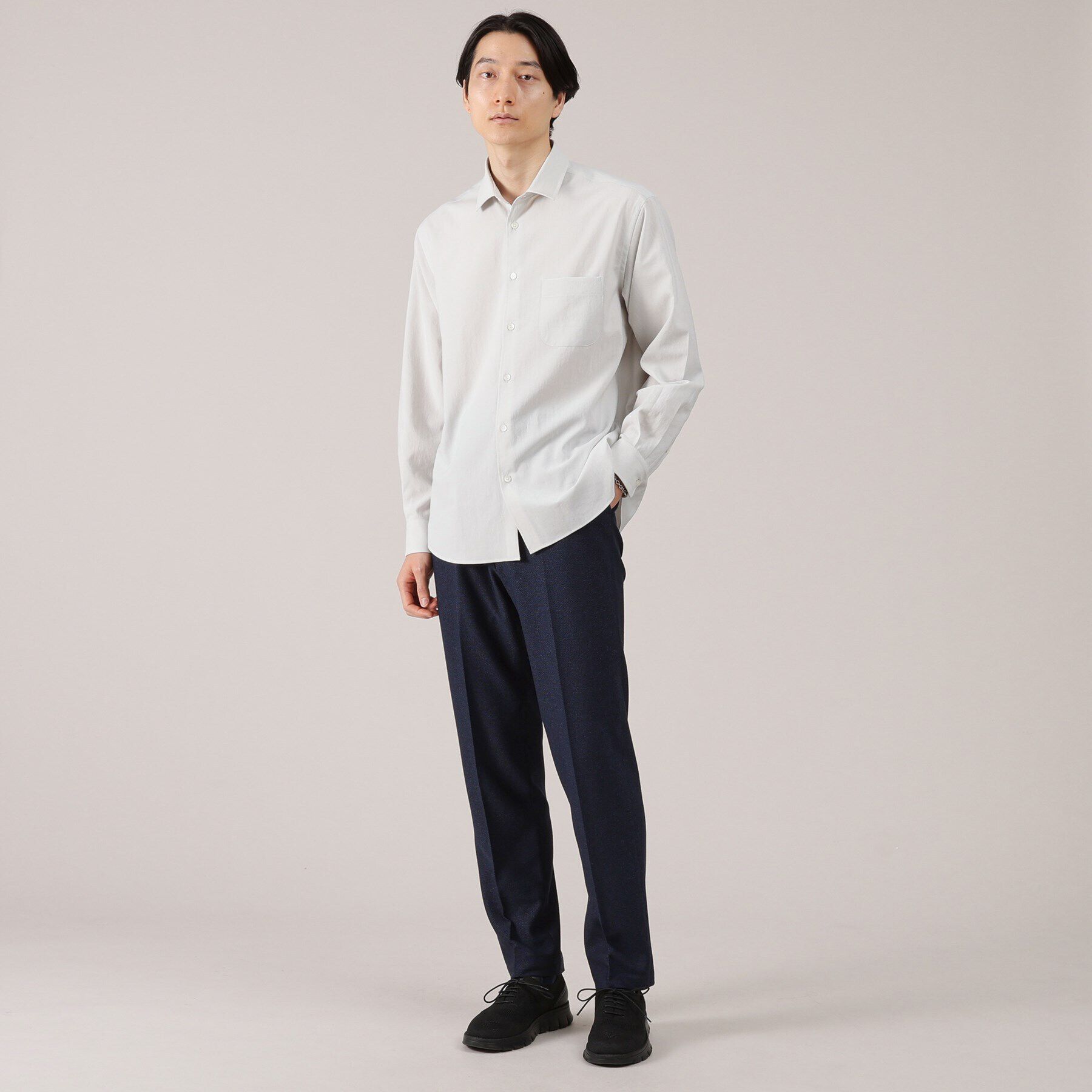 TAKEO KIKUCHI「【抗菌防臭】尾州 リネンブレンド ハニカムメッシュ パンツ」|その他|