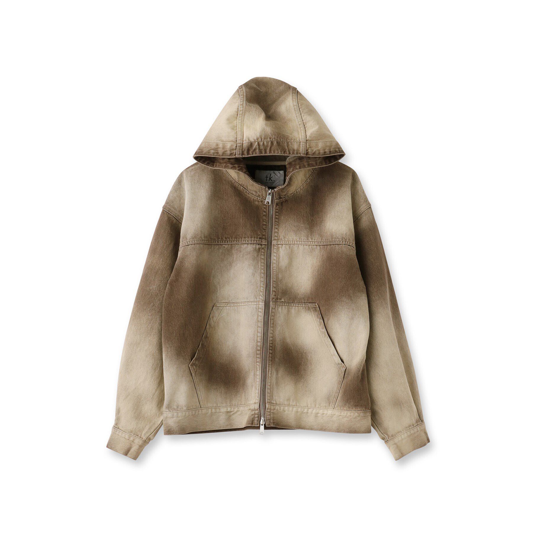 tk.TAKEO KIKUCHI「【セットアップ対応】フーデットデニムブルゾン」|デニムジャケット|