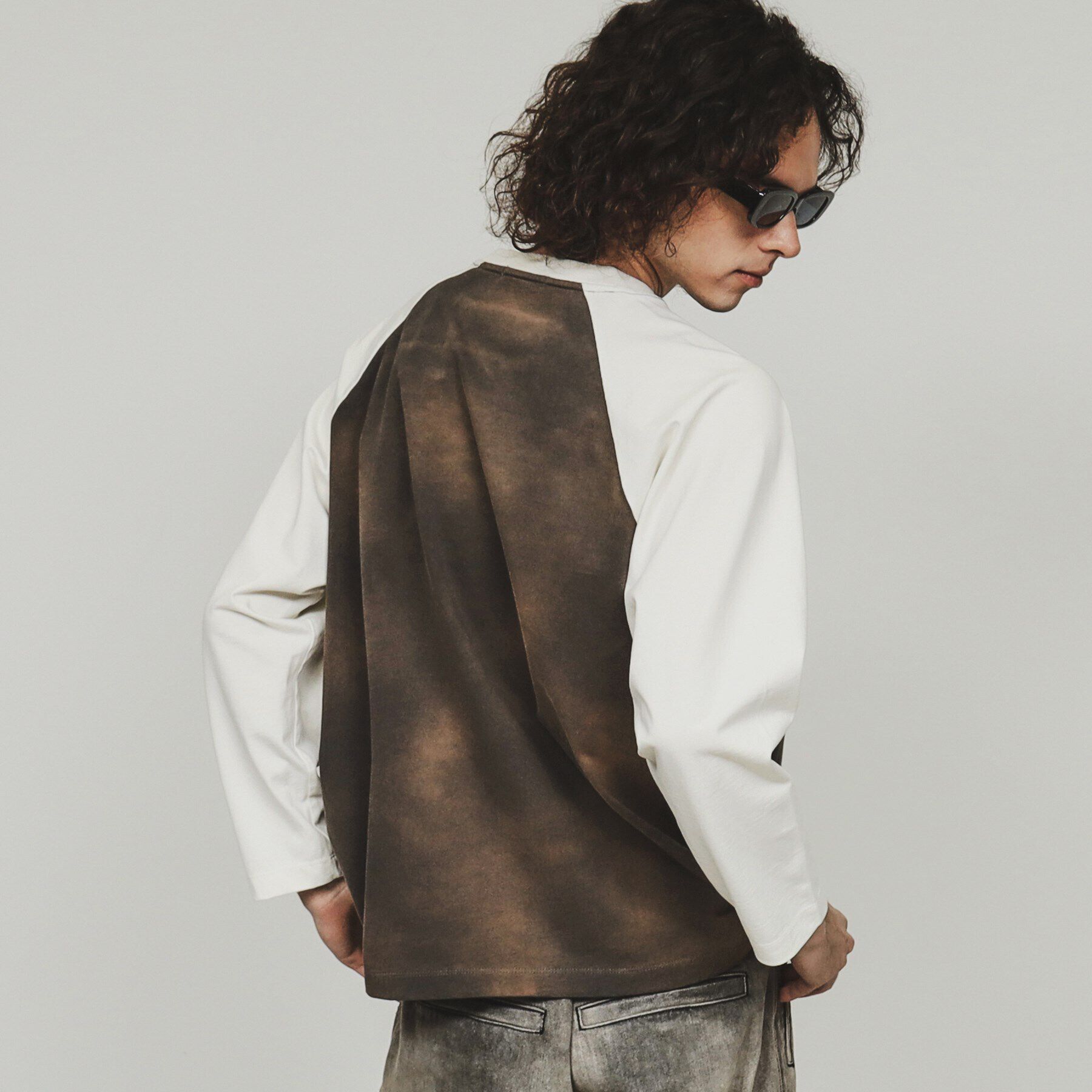 tk.TAKEO KIKUCHI「ブリーチラグランスリーブTシャツ」|Tシャツ・カットソー|