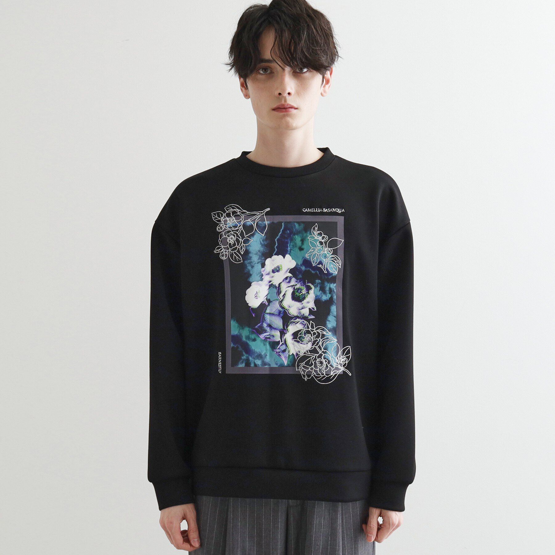 tk.TAKEO KIKUCHI「リリーエンブロ＆プリントカットソー」|パーカー|