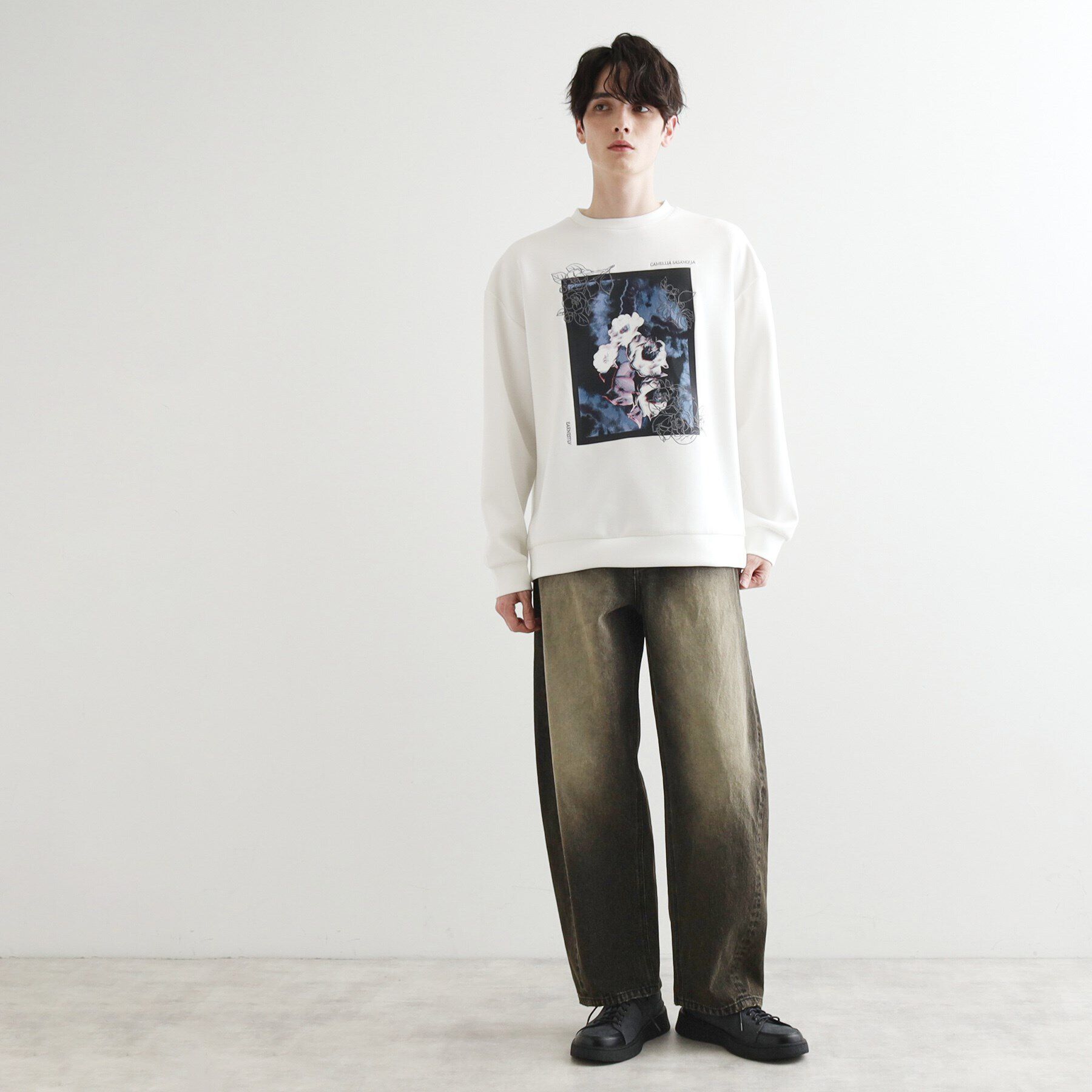 tk.TAKEO KIKUCHI「リリーエンブロ＆プリントカットソー」|パーカー|