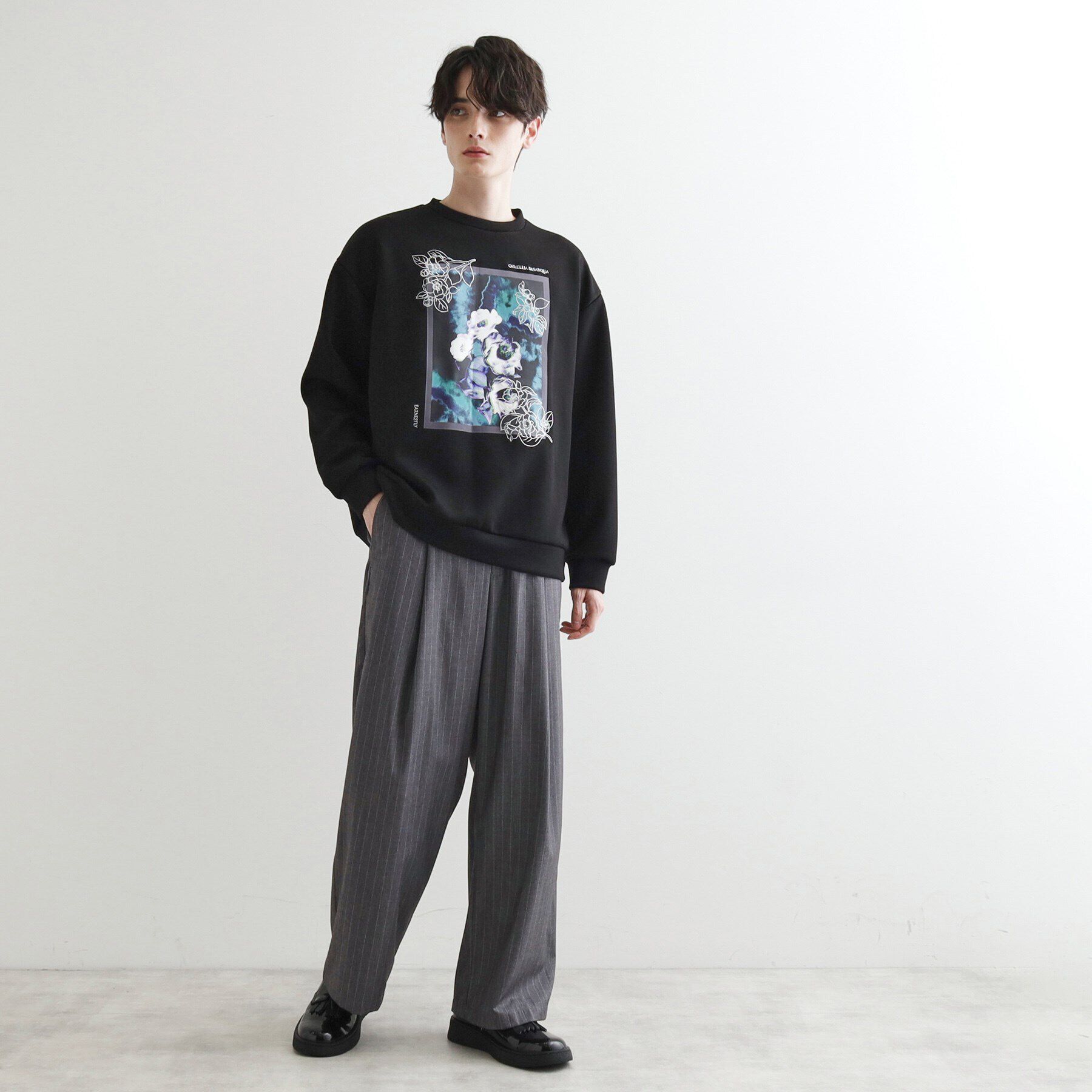 tk.TAKEO KIKUCHI「リリーエンブロ＆プリントカットソー」|パーカー|