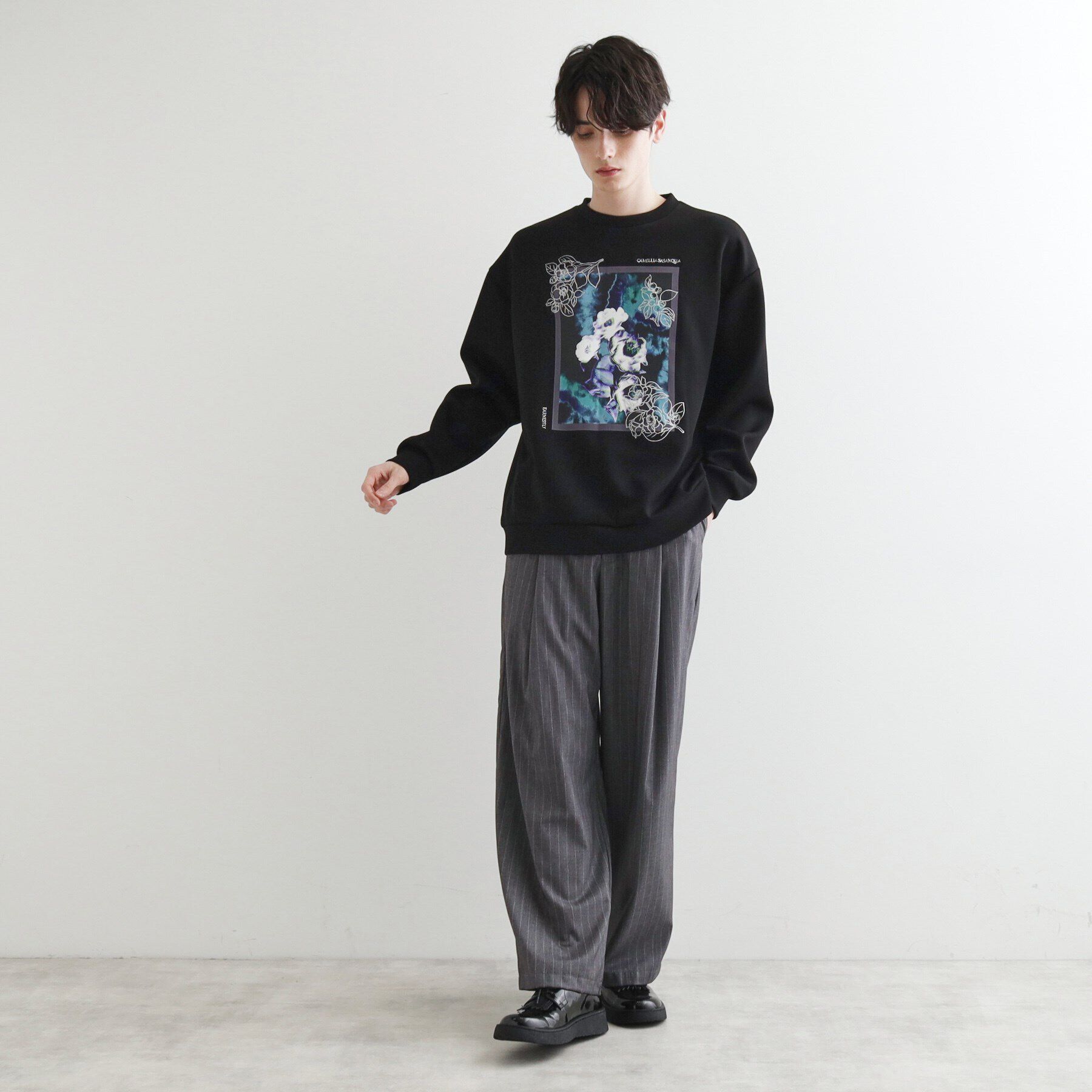 tk.TAKEO KIKUCHI「リリーエンブロ＆プリントカットソー」|パーカー|