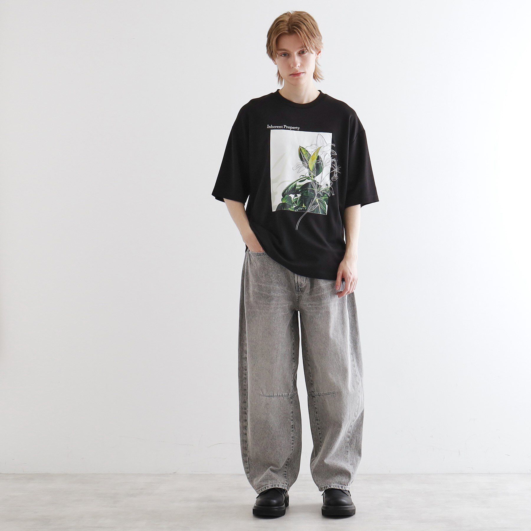 tk.TAKEO KIKUCHI「フラワープリントTシャツ」|Tシャツ・カットソー|