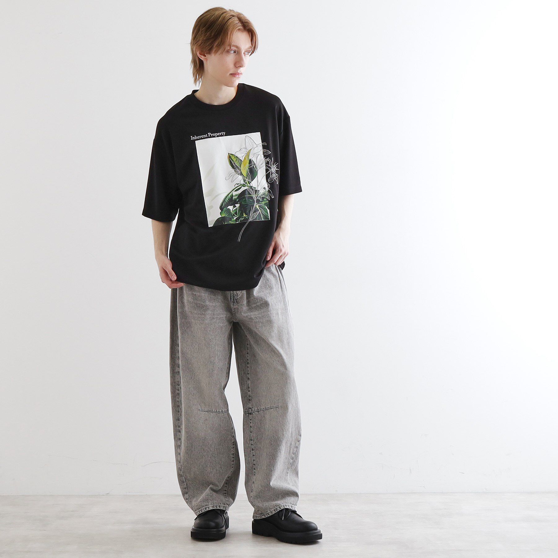 tk.TAKEO KIKUCHI「フラワープリントTシャツ」|Tシャツ・カットソー|