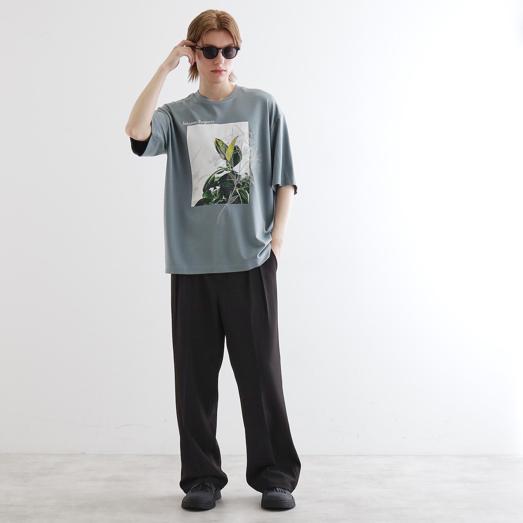 tk.TAKEO KIKUCHI「フラワープリントTシャツ」|Tシャツ・カットソー|