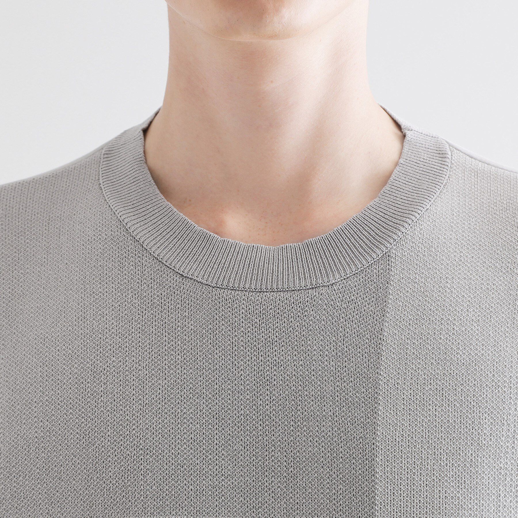 tk.TAKEO KIKUCHI「ニットドッキングブロックチェック」|Tシャツ・カットソー|