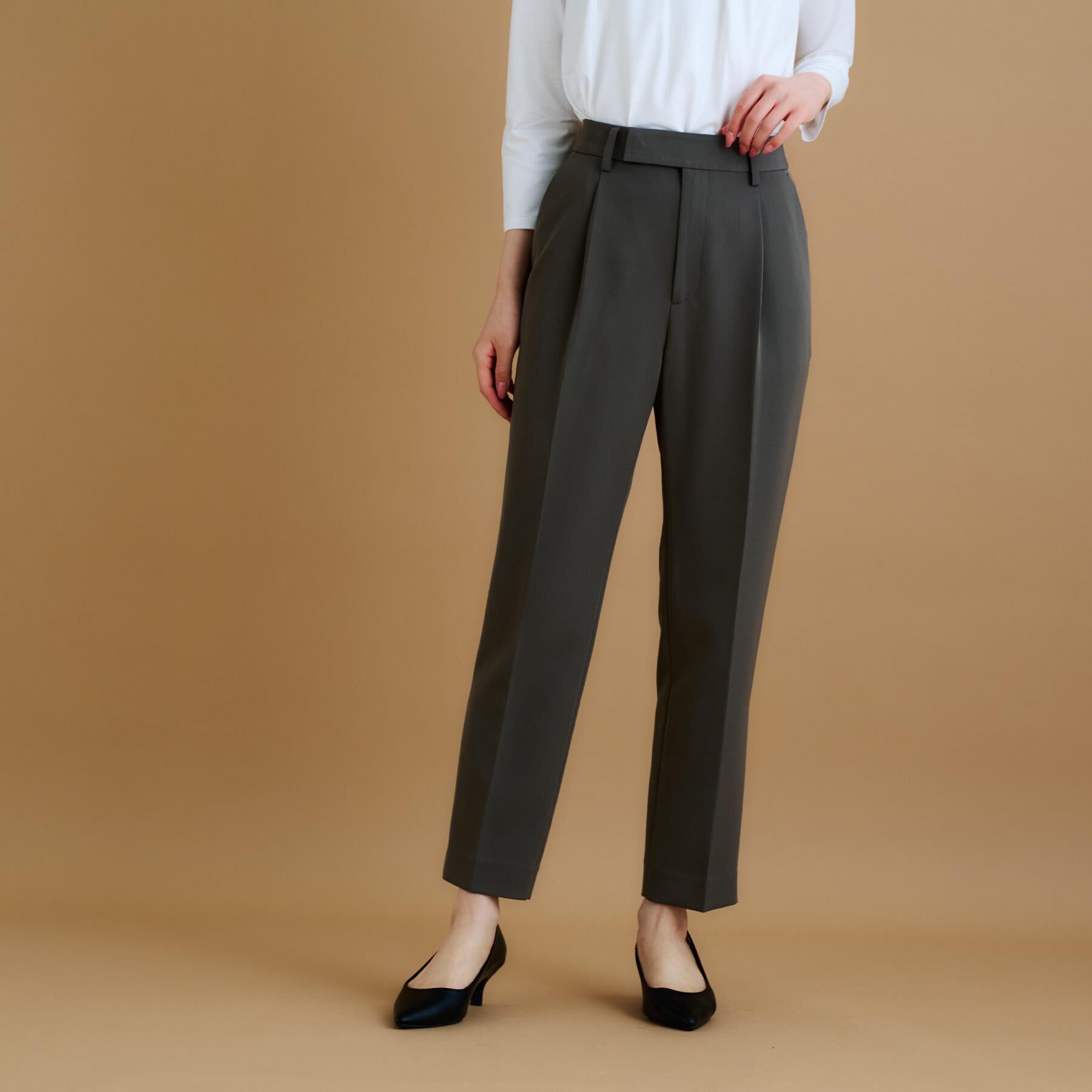 index「《XS-LLサイズ》ストレッチテーパードパンツ/セットアップ対応【洗濯機洗い可/イージーアイロン/防」|その他|