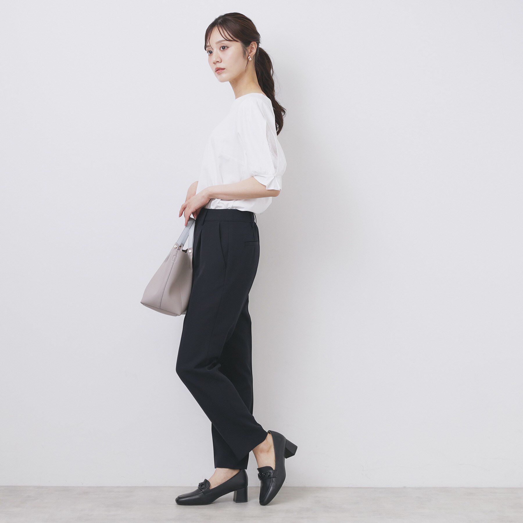 index「《XS-LLサイズ》ストレッチテーパードパンツ/セットアップ対応【洗濯機洗い可/イージーアイロン/防」|その他|