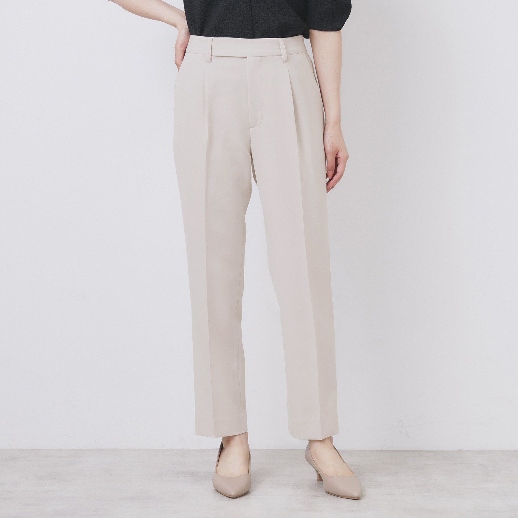 index「《XS-LLサイズ》ストレッチテーパードパンツ/セットアップ対応【洗濯機洗い可/イージーアイロン/防」|その他|