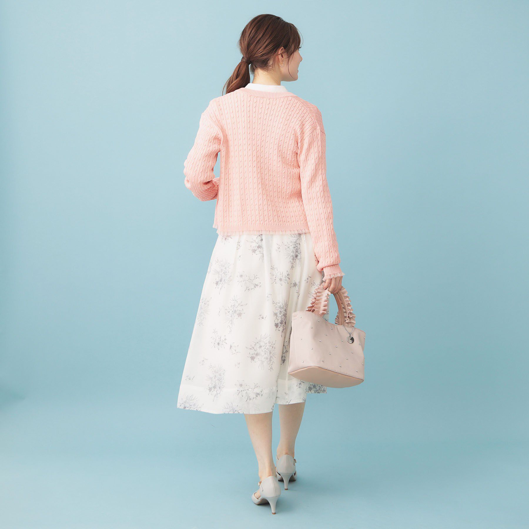 index「袖シアーフリルケーブルラメカーディガン【洗濯機OK/坑ピル】」|カーディガン|