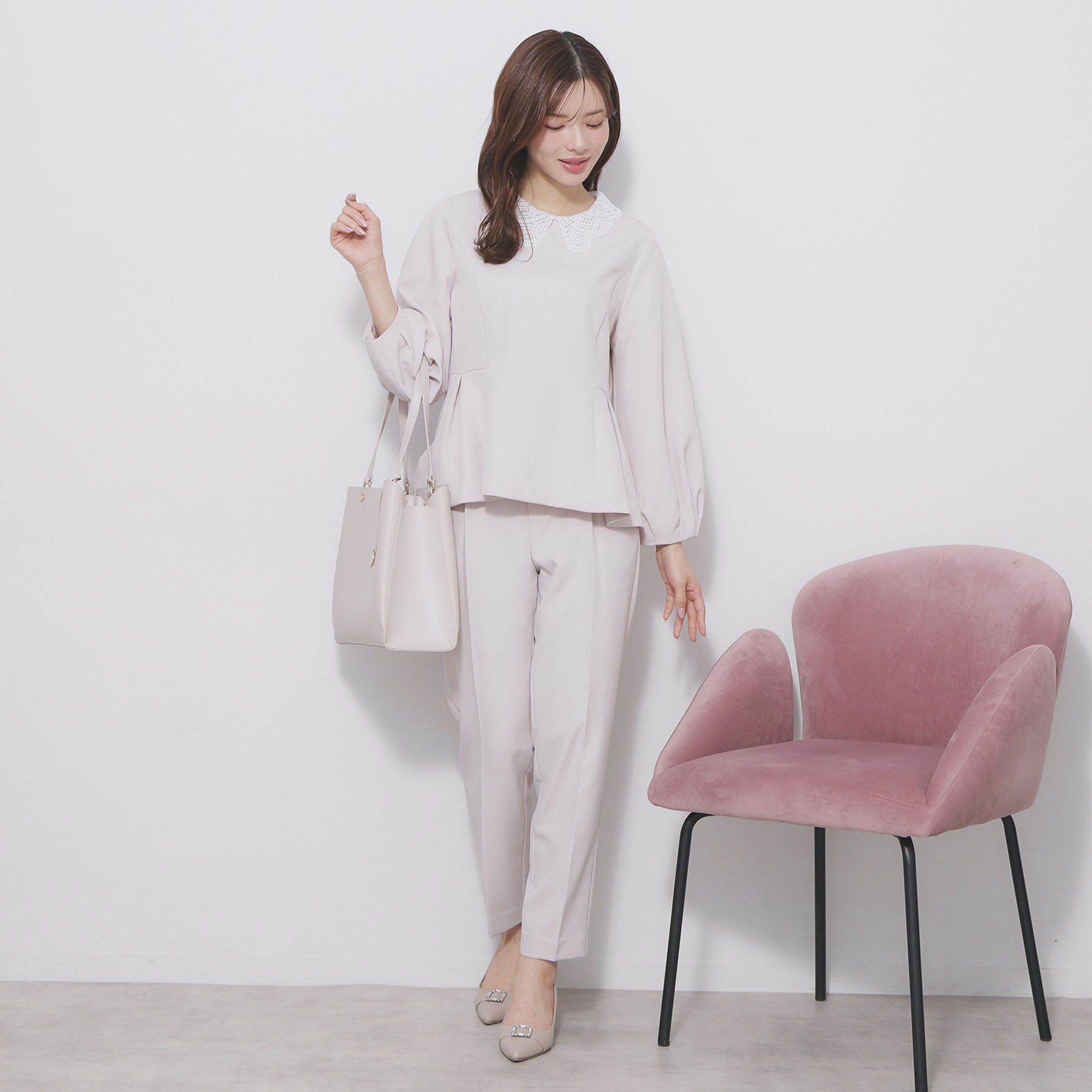 index「ストレッチイージーテーパードパンツ【洗濯機OK/イージーアイロン】」|その他|