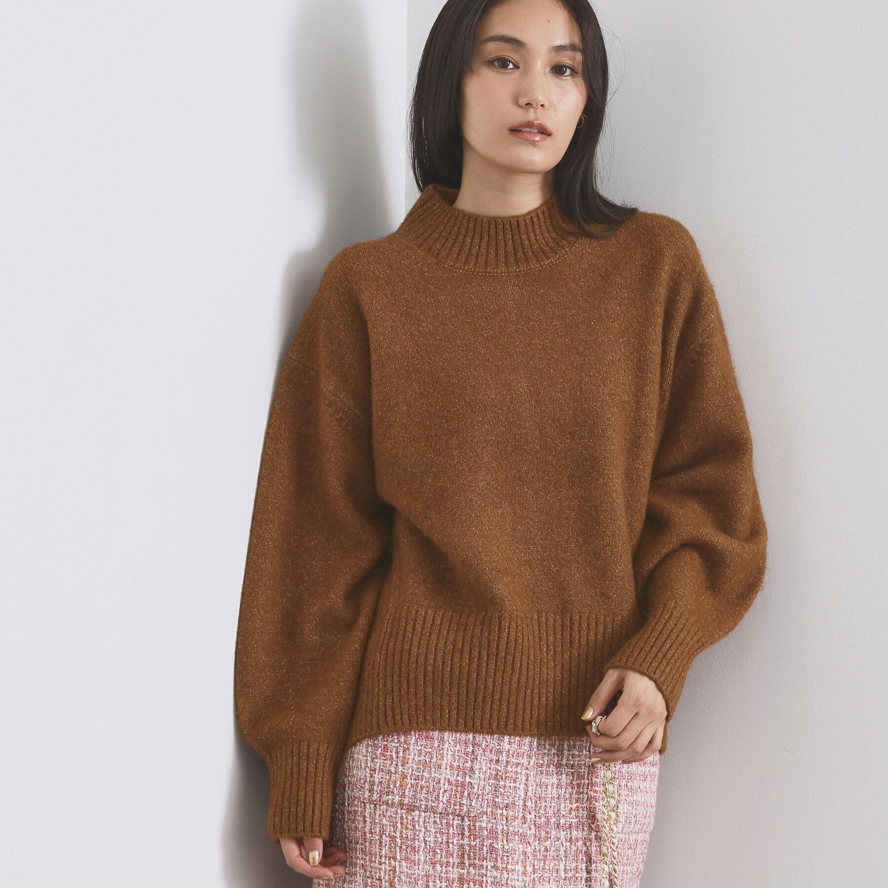 OPAQUE.CLIP「ふわふわハイネックニット【洗濯機OK】」|ニット・セーター|