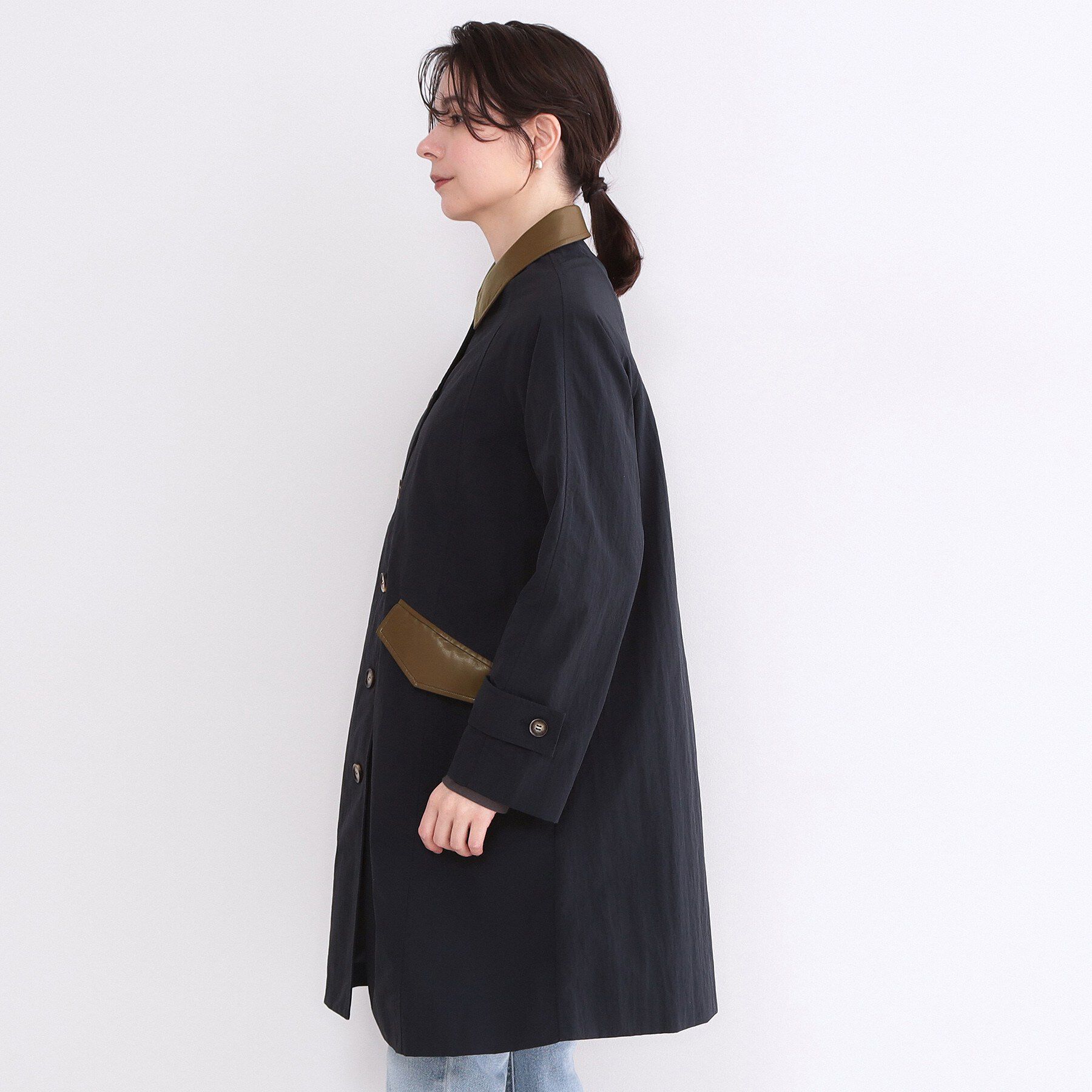 OPAQUE.CLIP「撥水ステンカラーコート【洗える】」|ステンカラーコート|