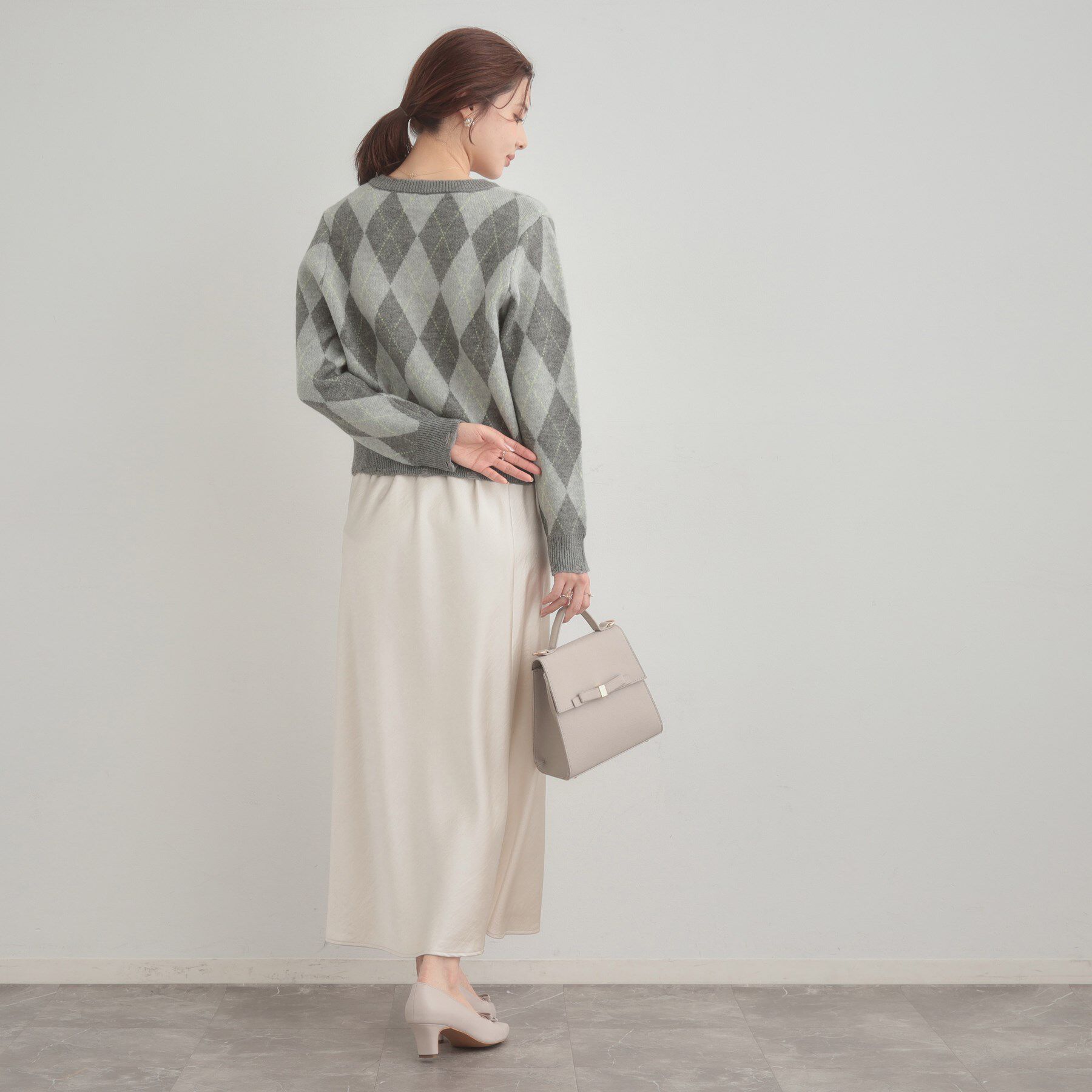 Couture broach「アーガイルニットカーディガン」|カーディガン|